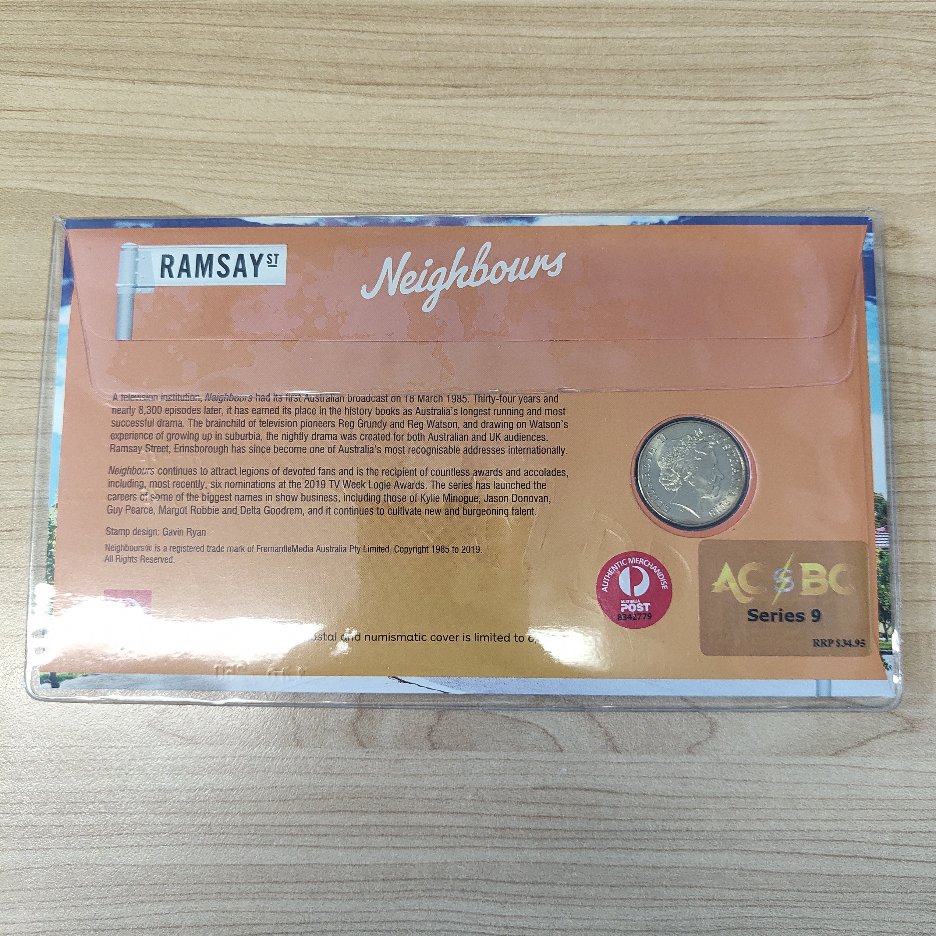 2019 Australia Post $1 Neighbours FINALE Overprint Last Episode July 29th 2022 PNC 140/250 - Image 2
