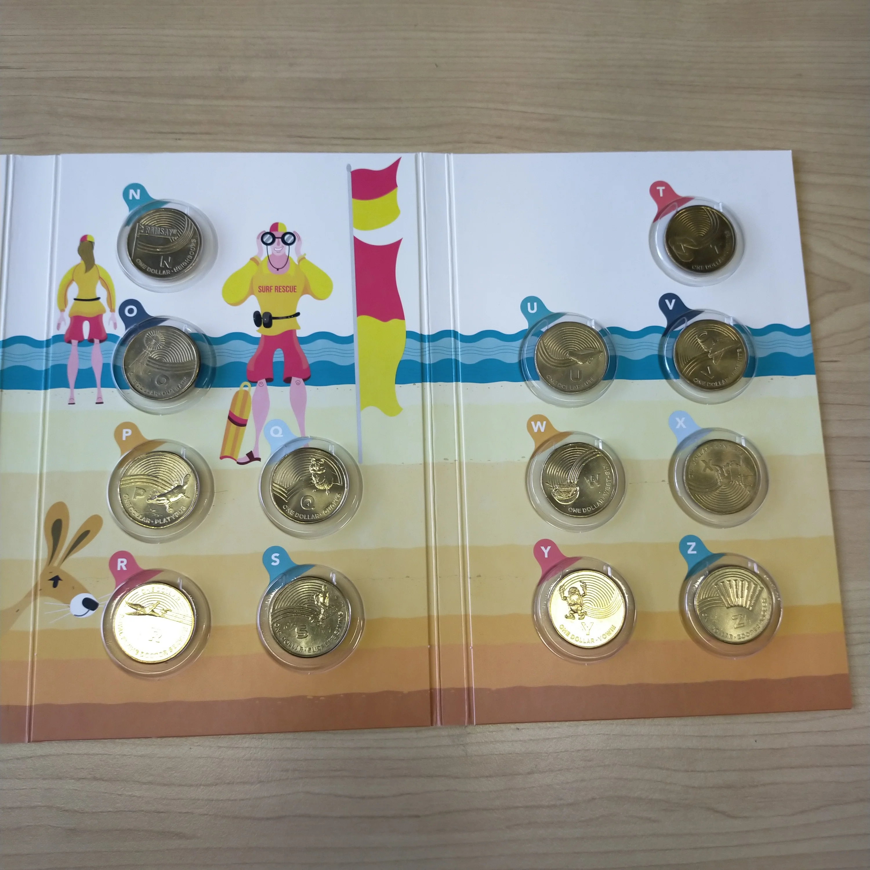 Australia 2019 Royal Australian Mint $1 Great Aussie Coin Hunt Alphabet Set with rare A envelope Privy Mark - Image 3