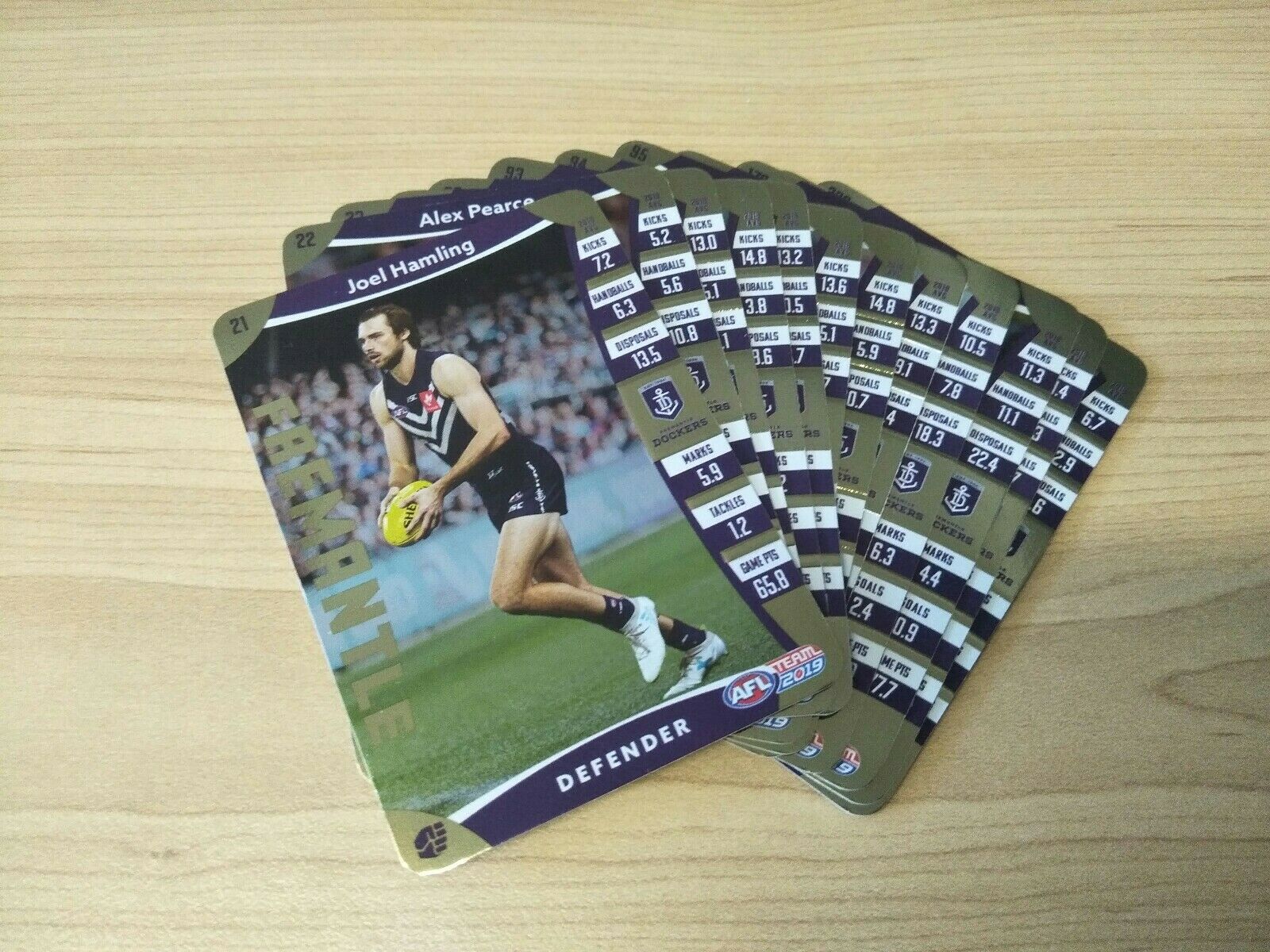 2019 Teamcoach Gold Fremantle Team Set Of 12 Cards