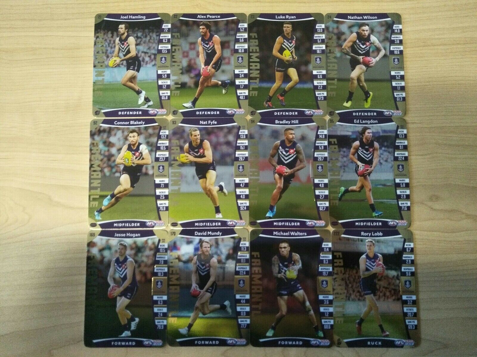 2019 Teamcoach Gold Fremantle Team Set Of 12 Cards - Image 2