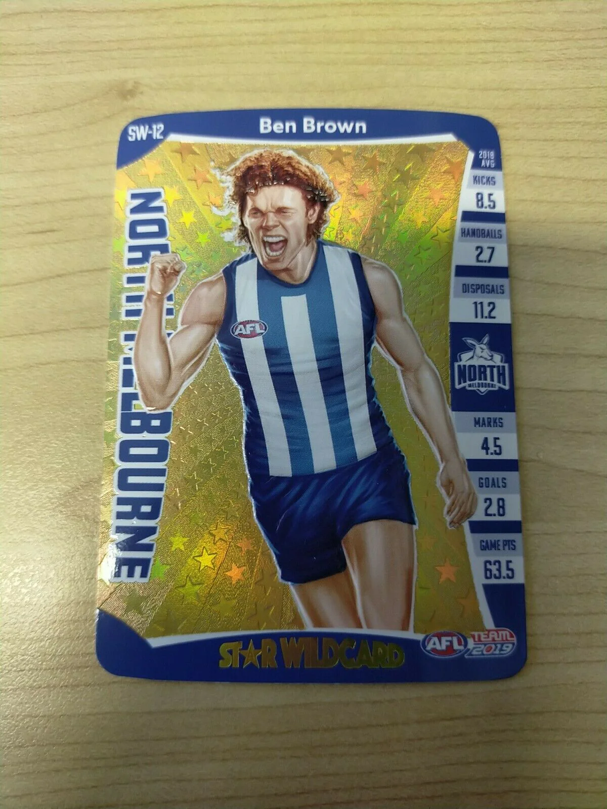 2019 Teamcoach Star Wildcard Ben Brown North Melbourne SW-12