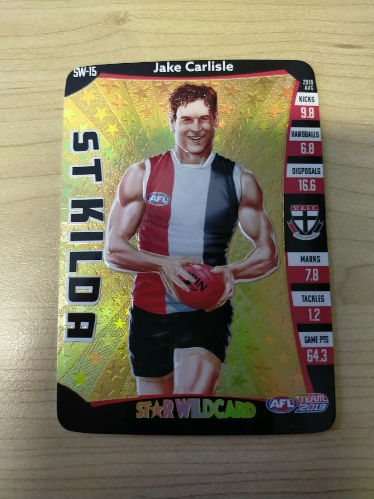 2019 Teamcoach Star Wildcard Jake Carlisle St Kilda SW-15