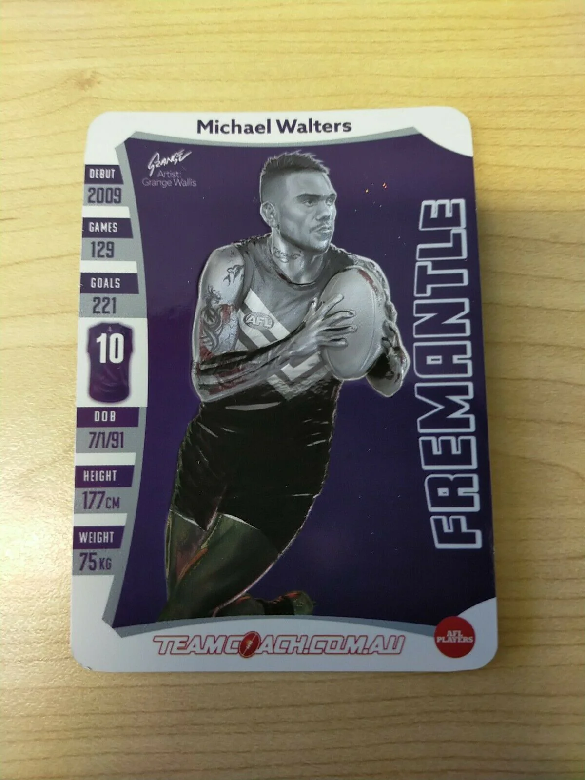2019 Teamcoach Star Wildcard Michael Walters Fremantle SW-06 - Image 2