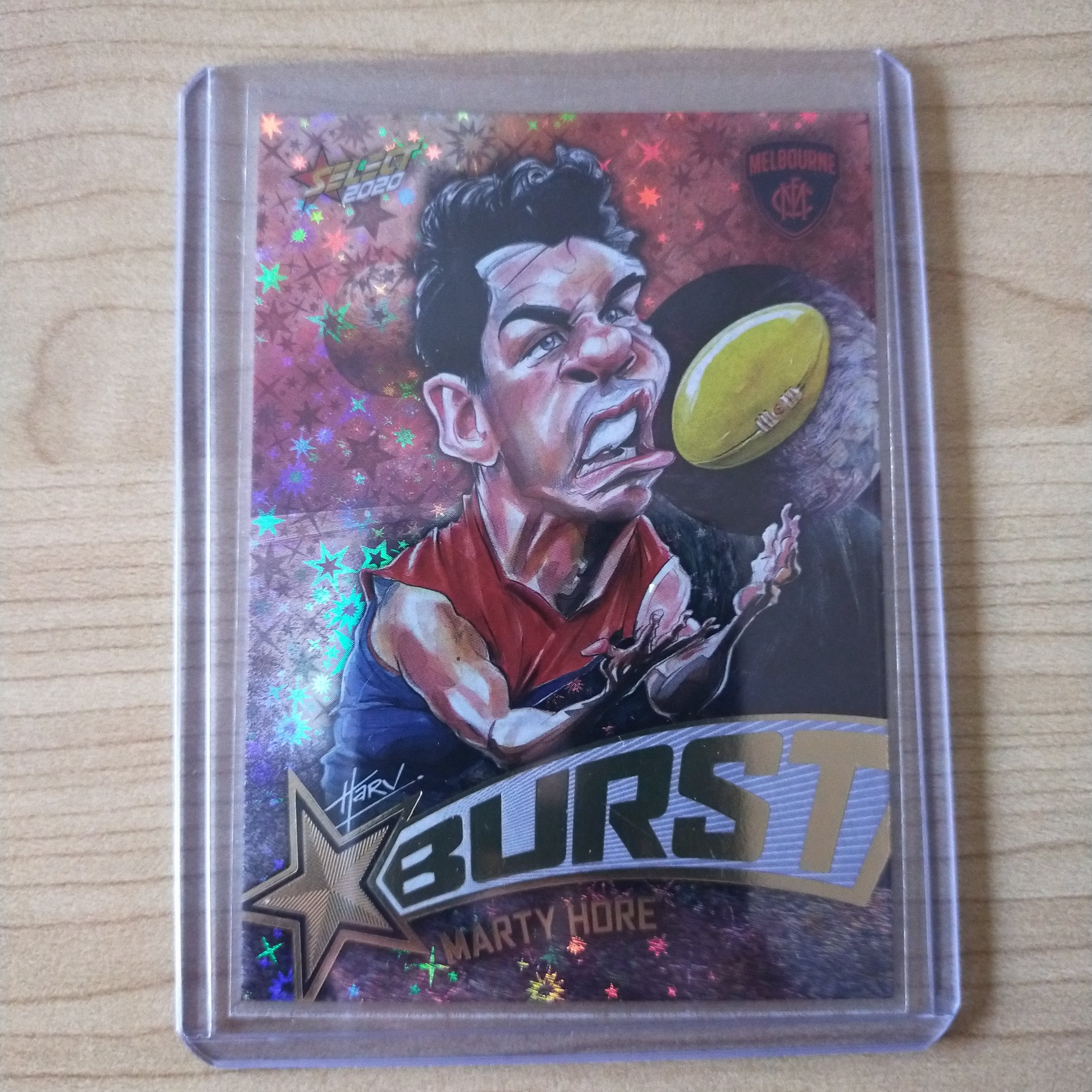 2020 AFL Footy Stars Galactic Burst Marty Hore Melbourne 176/210