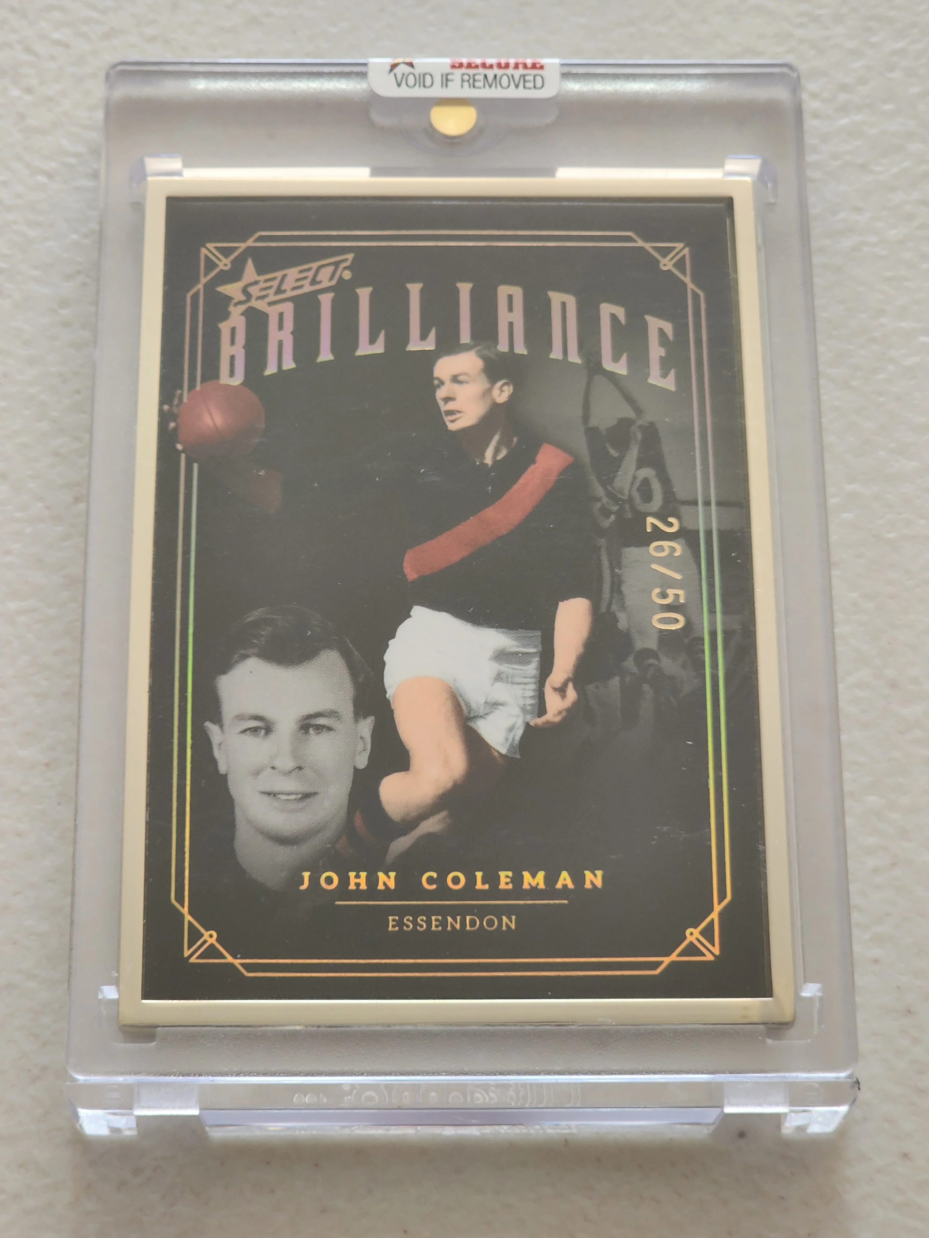 2020 AFL Select Brilliance John Coleman Essendon B-JC 26/50