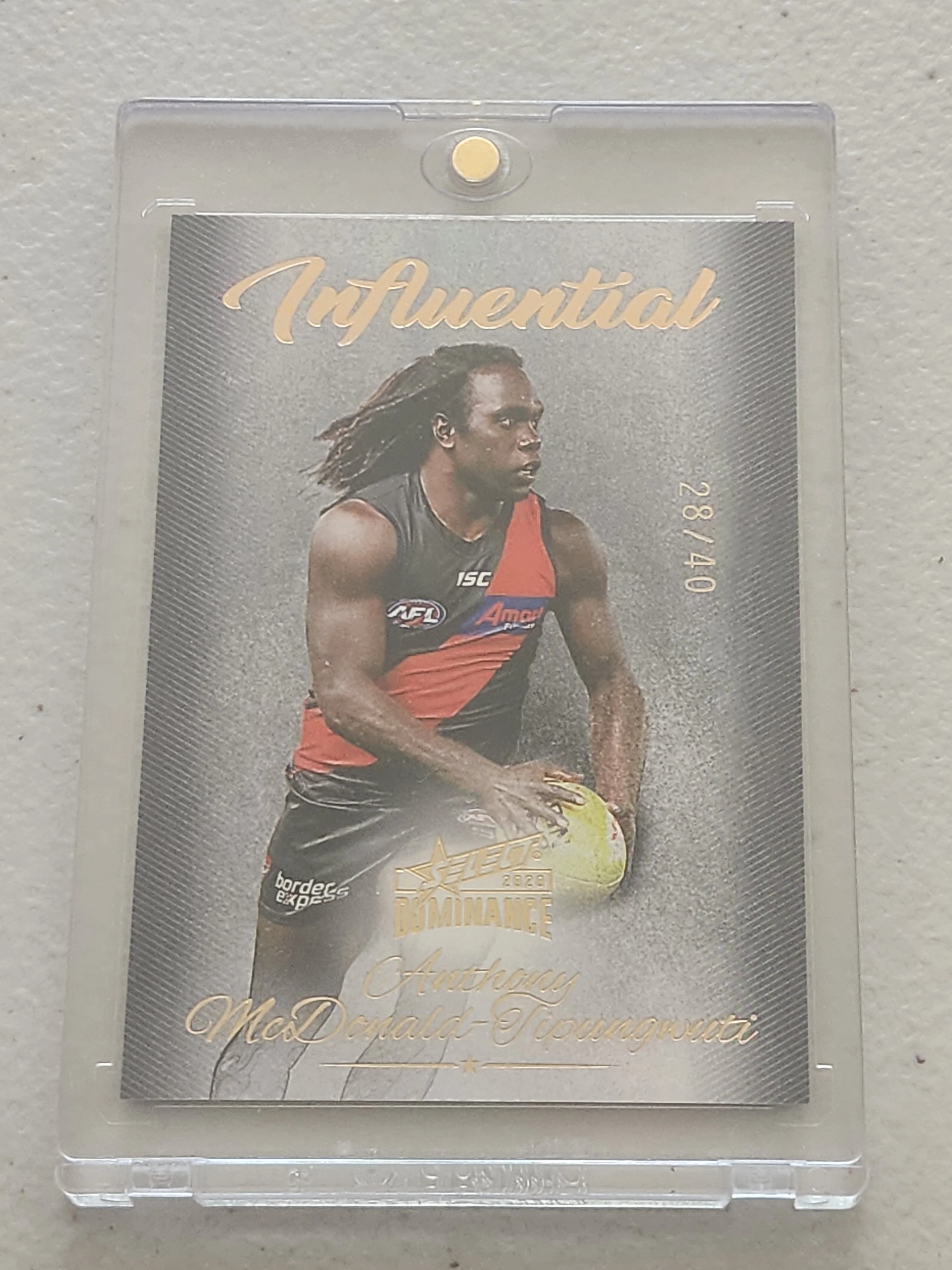 2020 AFL Select Dominance Influential Anthony McDonald-Tipungwuti Essendon IC5 28/40