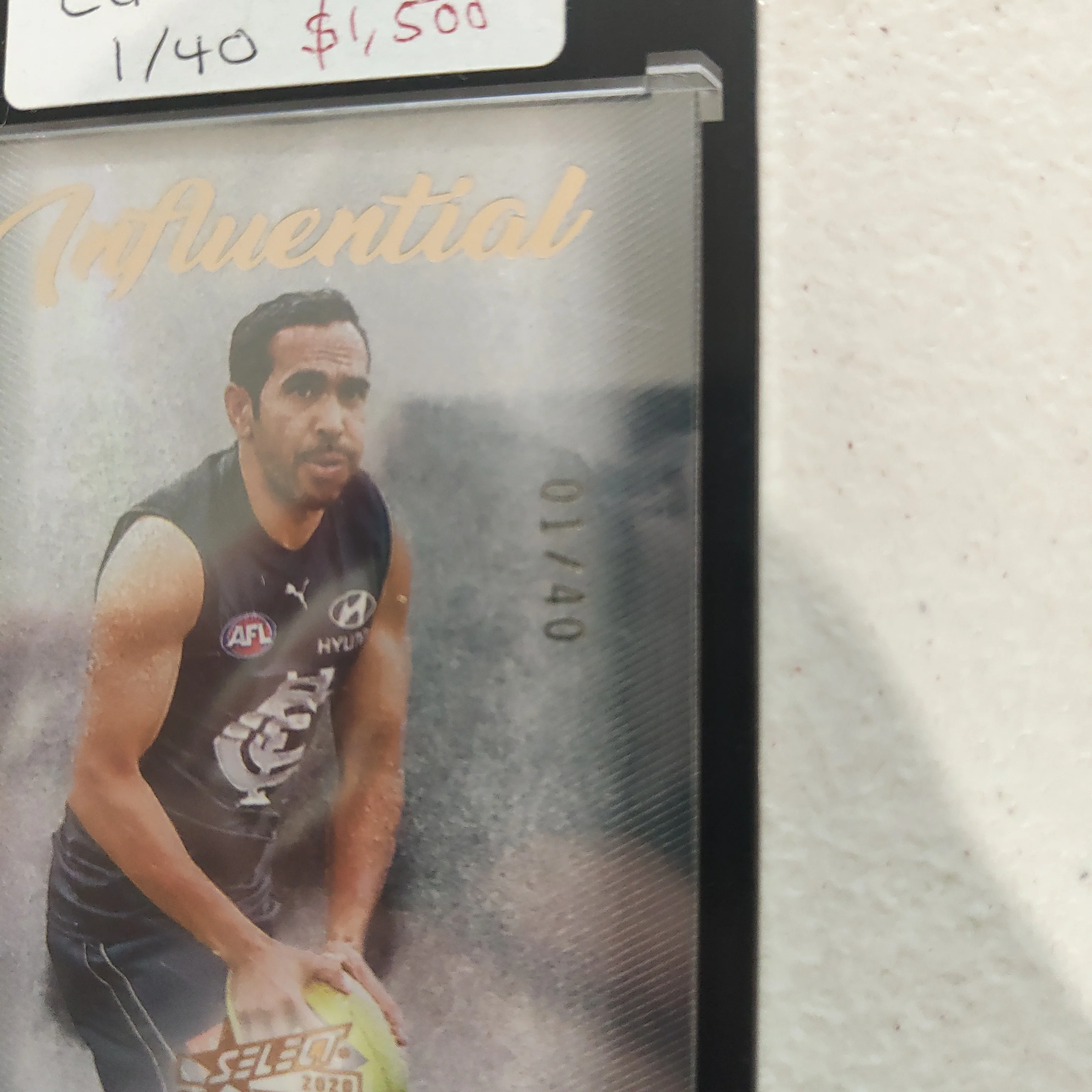 2020 AFL Select Dominance Influential Eddie Betts Carlton LOW NUMBER 01/40 - Image 3