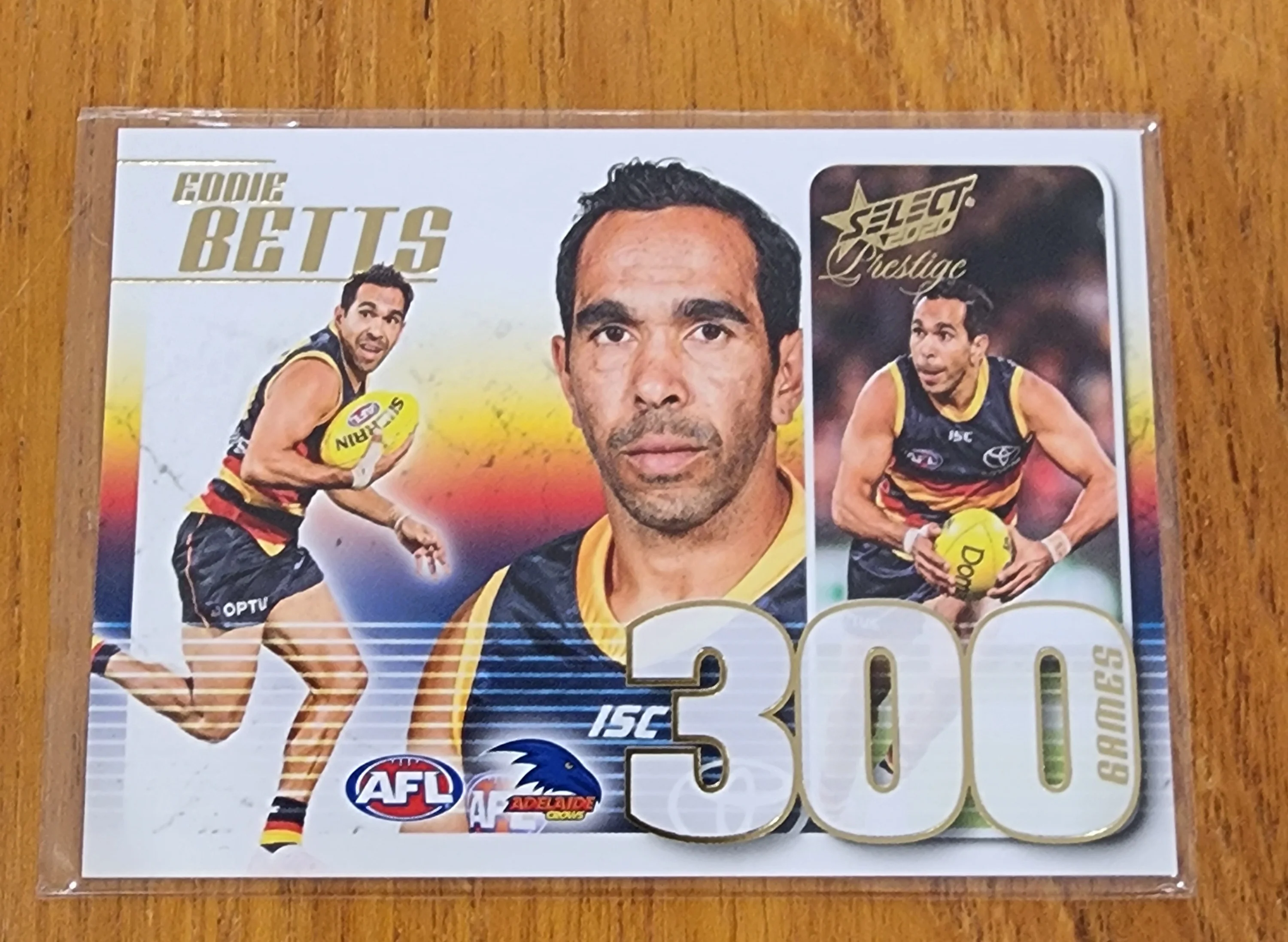 2020 AFL Select Prestige 300 games card Eddie Betts Adelaide Crows CC83 #21