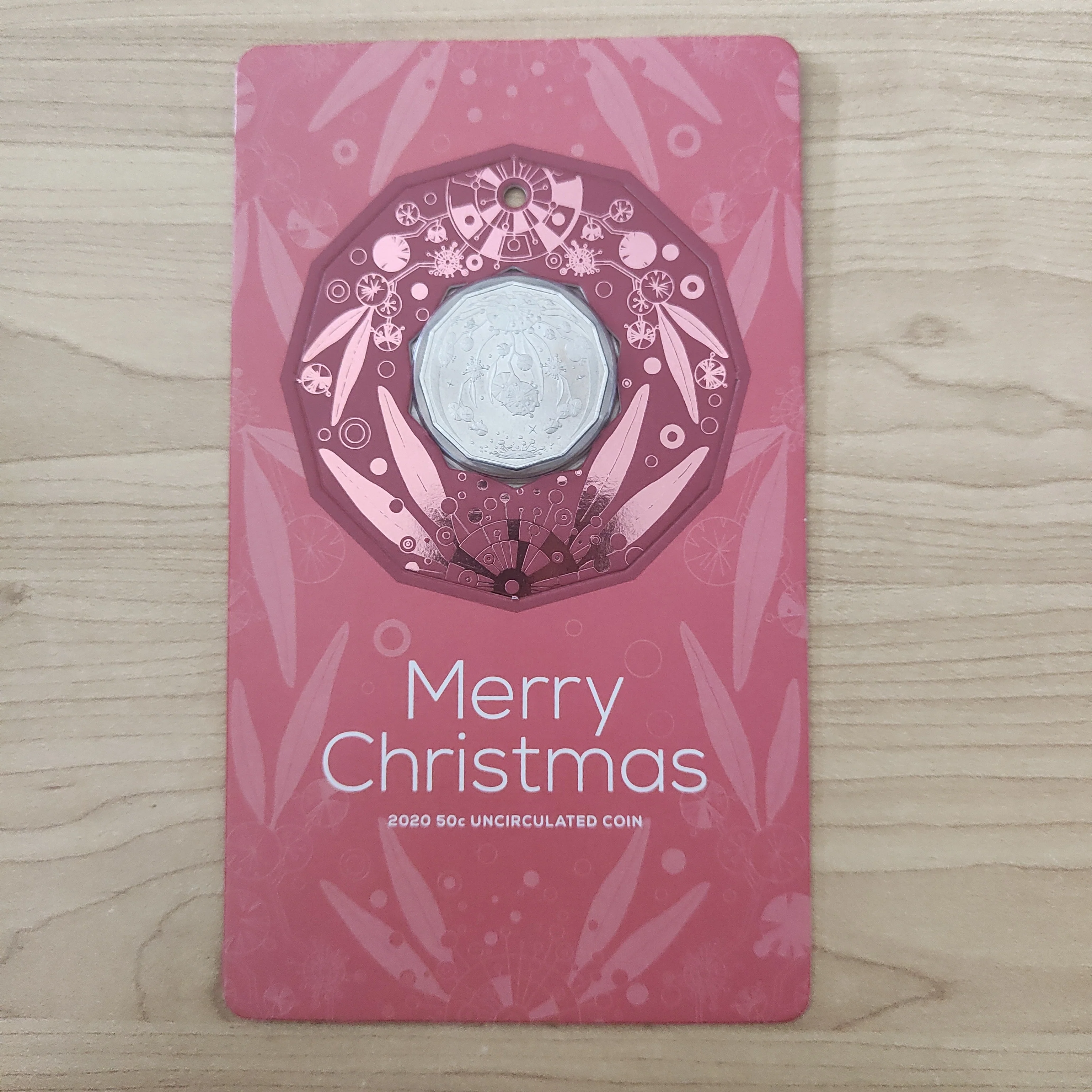 Australia 2020 Royal Australian Mint 50c Fifty Cents Christmas Uncirculated Coin