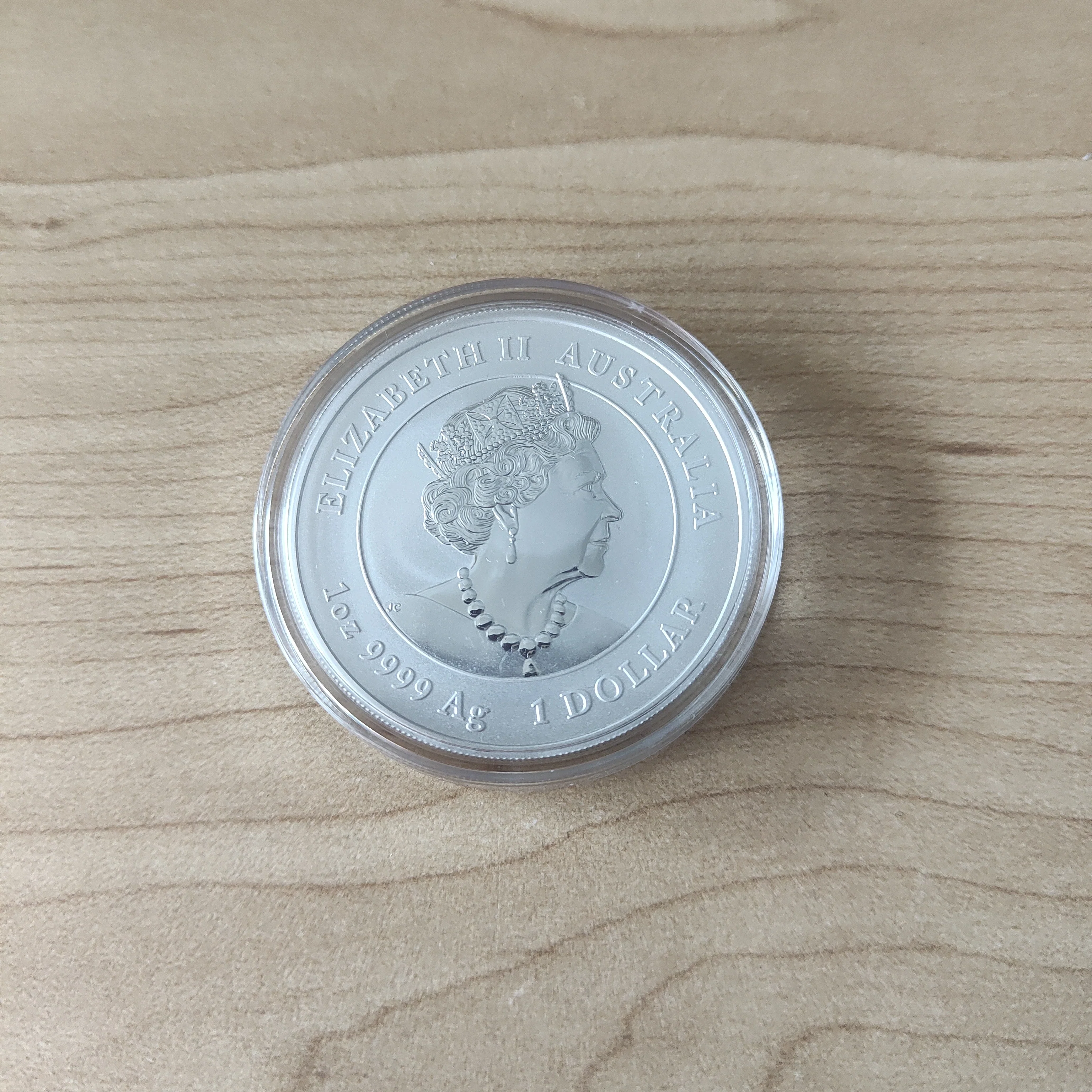 2020 Perth Mint Australian Lunar Series III Year of the Mouse $1 1oz Silver Gilded Coin - no box - Image 3