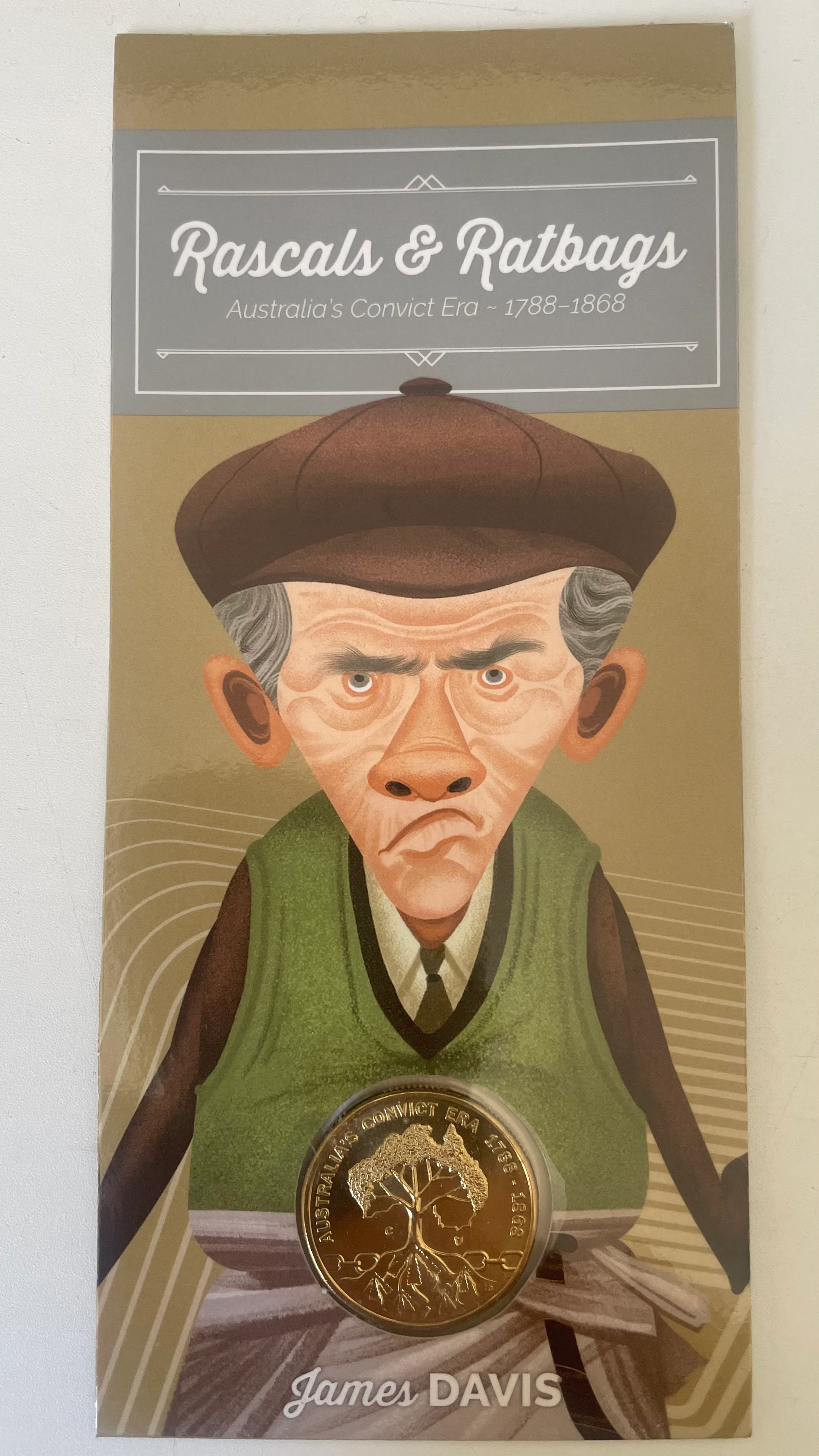 Australia 2018 $1 One Dollar RASCALS & RATBAGS James Davis 'C' mintmark