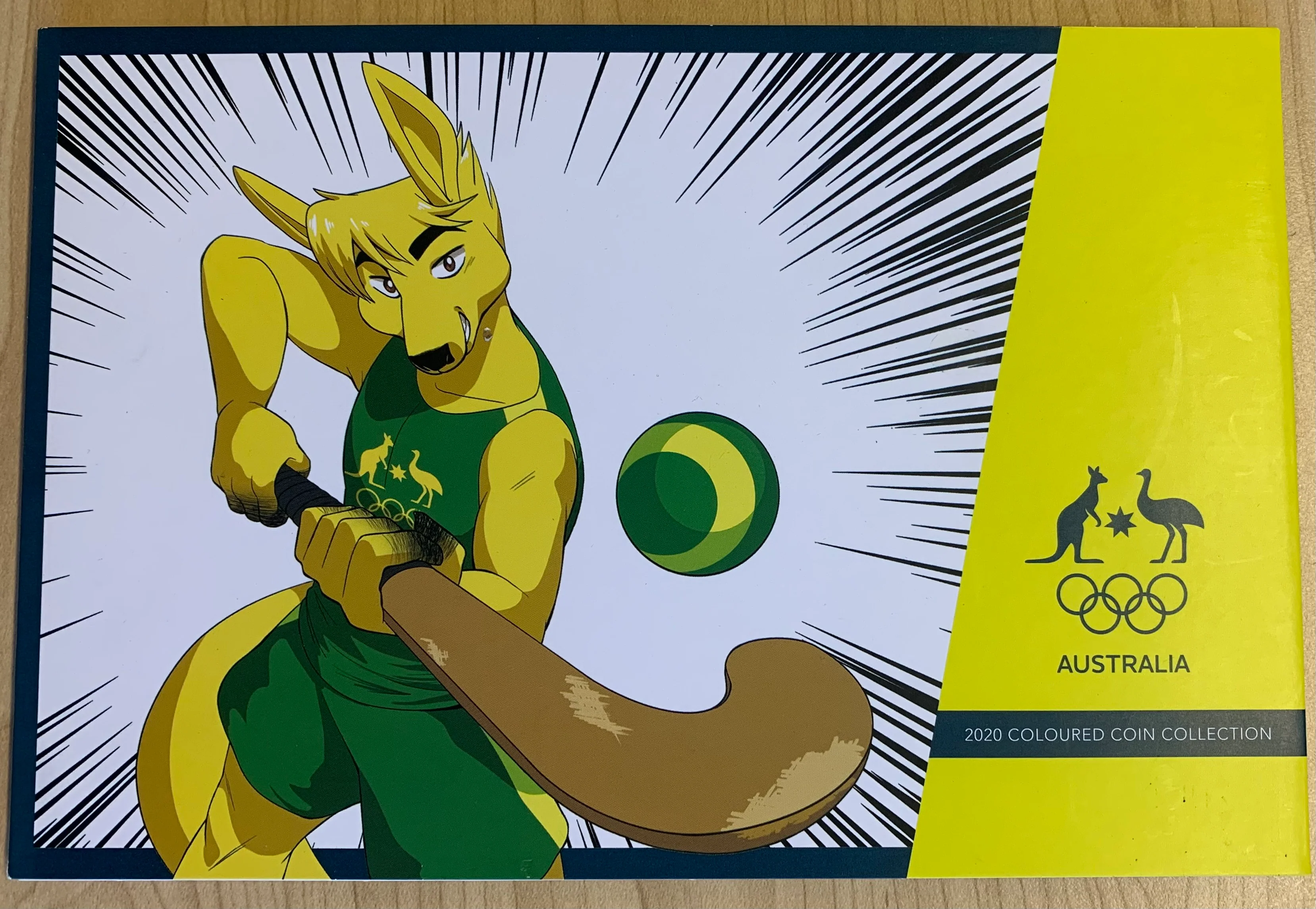 Australia 2020 Royal Australian Mint $2 Tokyo Olympics Coloured Hockey Set of 5 coins - Image 2