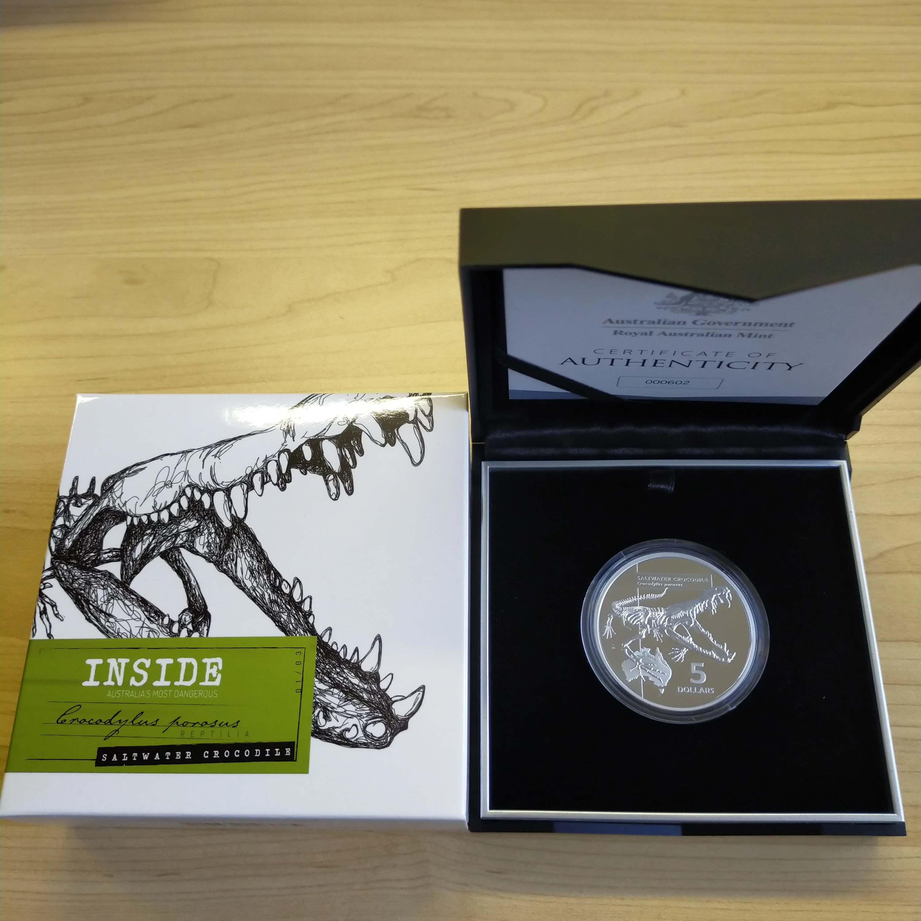 2020 Royal Australian Mint $5 Inside Australia's Most Dangerous 1oz Silver Proof Coin Set of 3 - Image 2