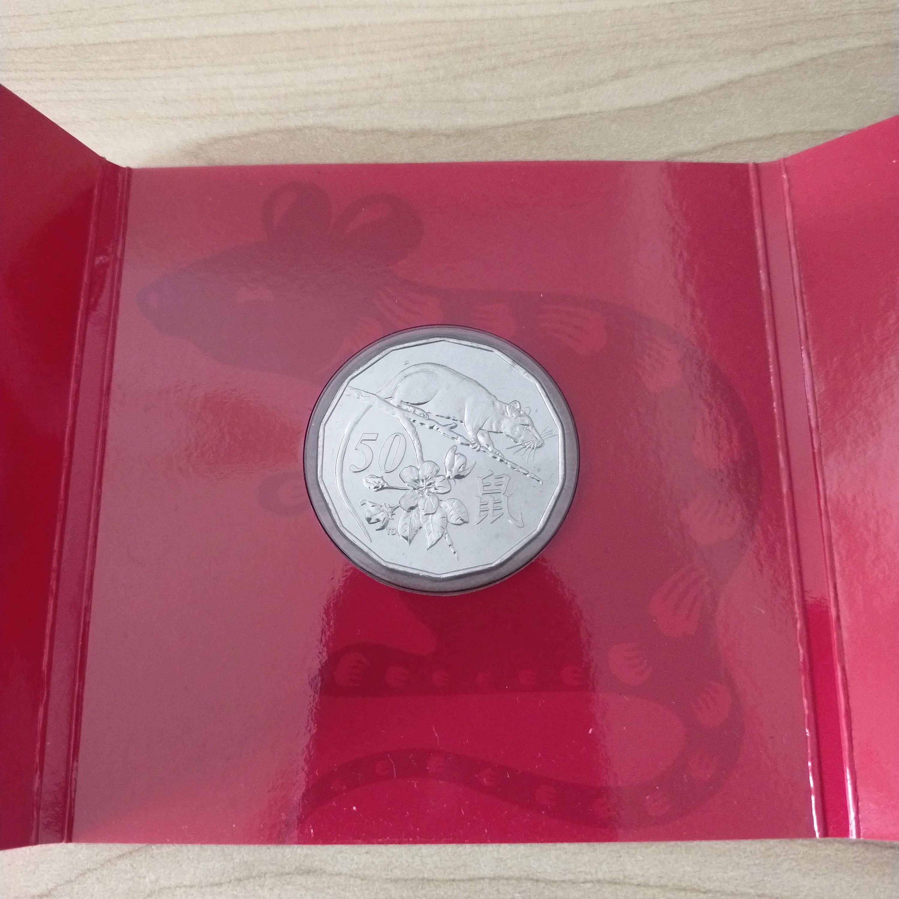 Australia 2020 Royal Australian Mint 50c Lunar New Year of the Rat Tetra-Decagon Coin - Image 2