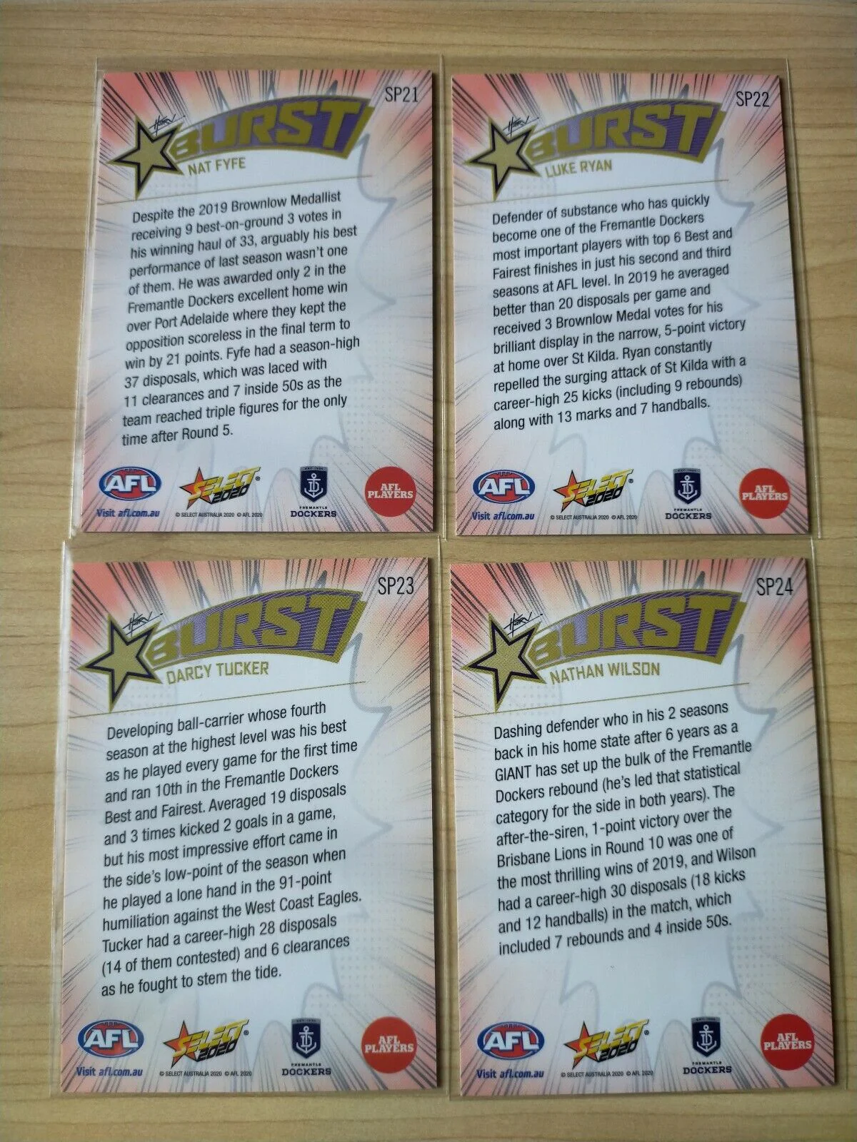 2020 Select Footy Stars Explosion Starburst Team Set Fremantle - Image 2