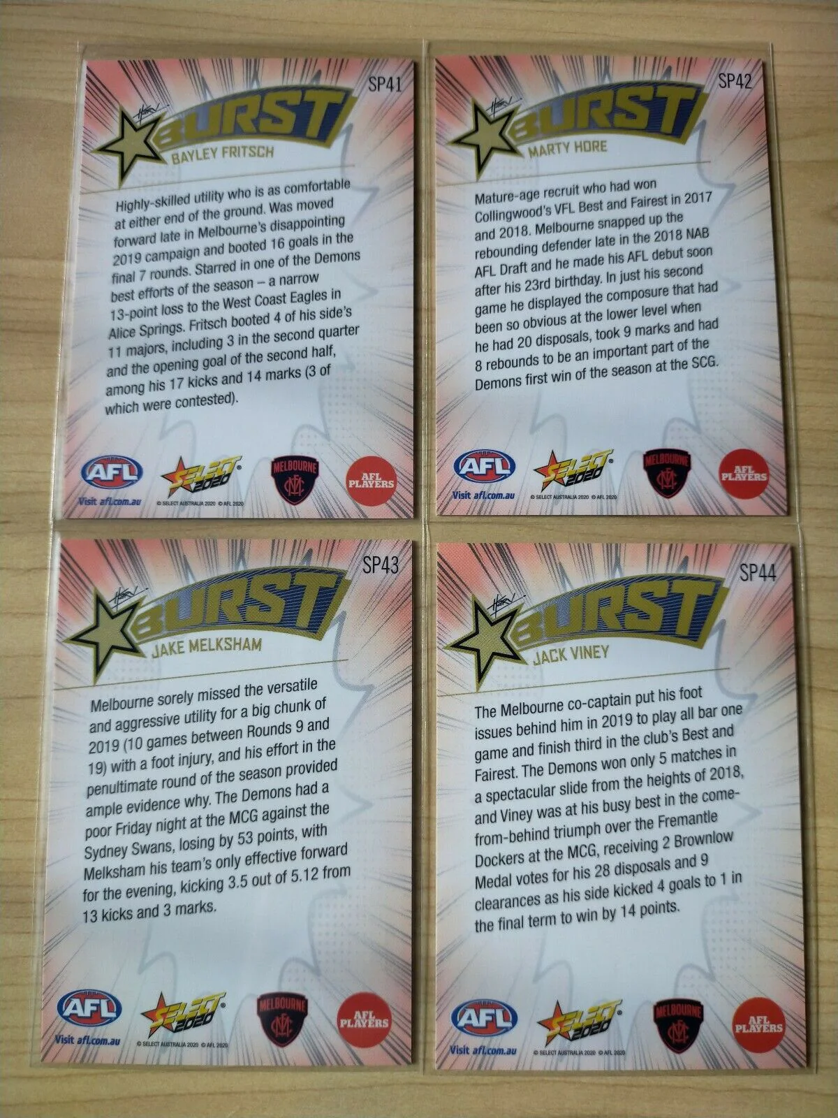 2020 Select Footy Stars Explosion Starburst Team Set Melbourne - Image 2