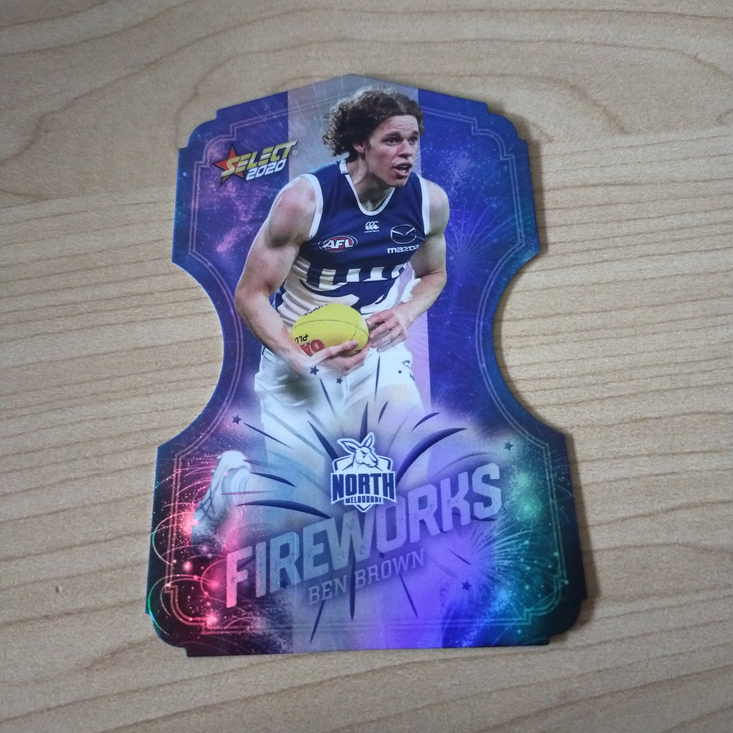 2020 Select Footy Stars Fireworks Ben Brown North Melbourne No. 057/210 - Image 2