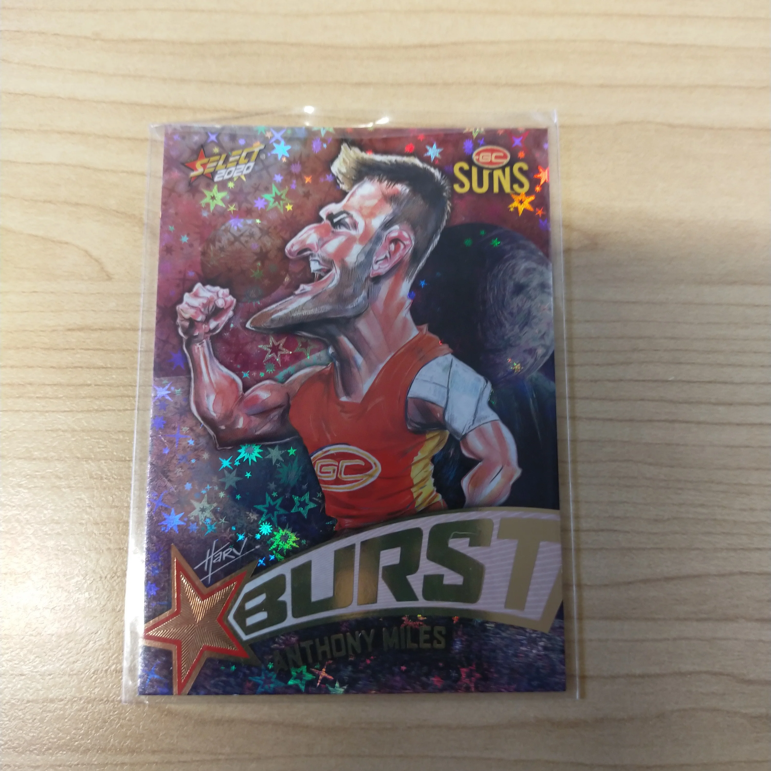 2020 Select Footy Stars Galactic Starburst Gold Coast Suns Anthony Miles No. 113/210