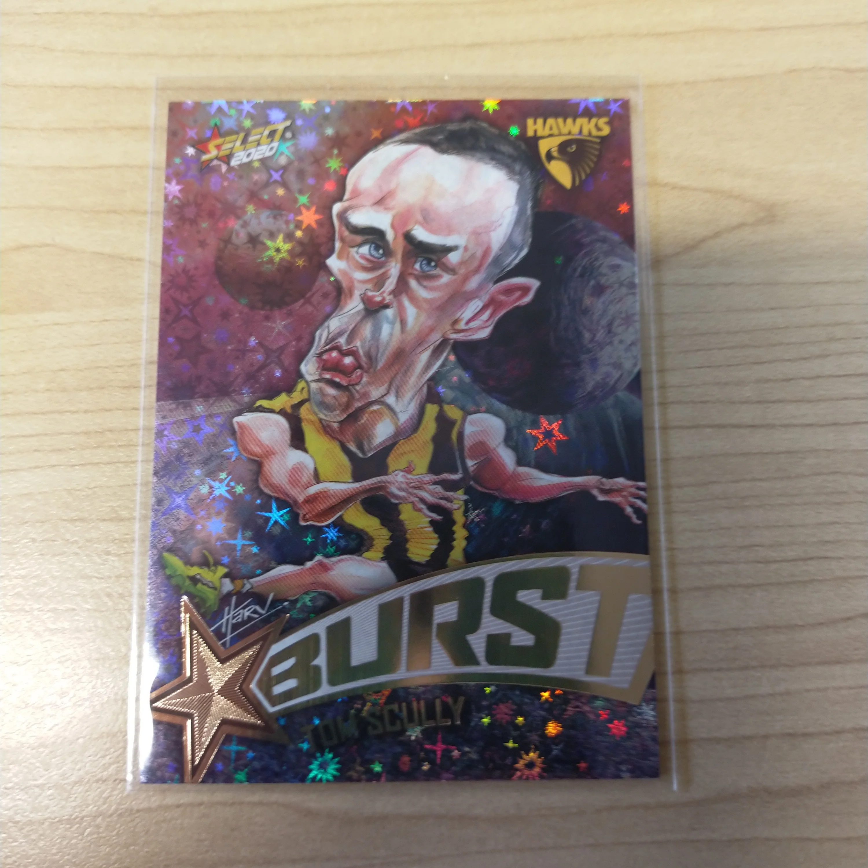 2020 Select Footy Stars Galactic Starburst Hawthorn Tom Scully No. 038/210