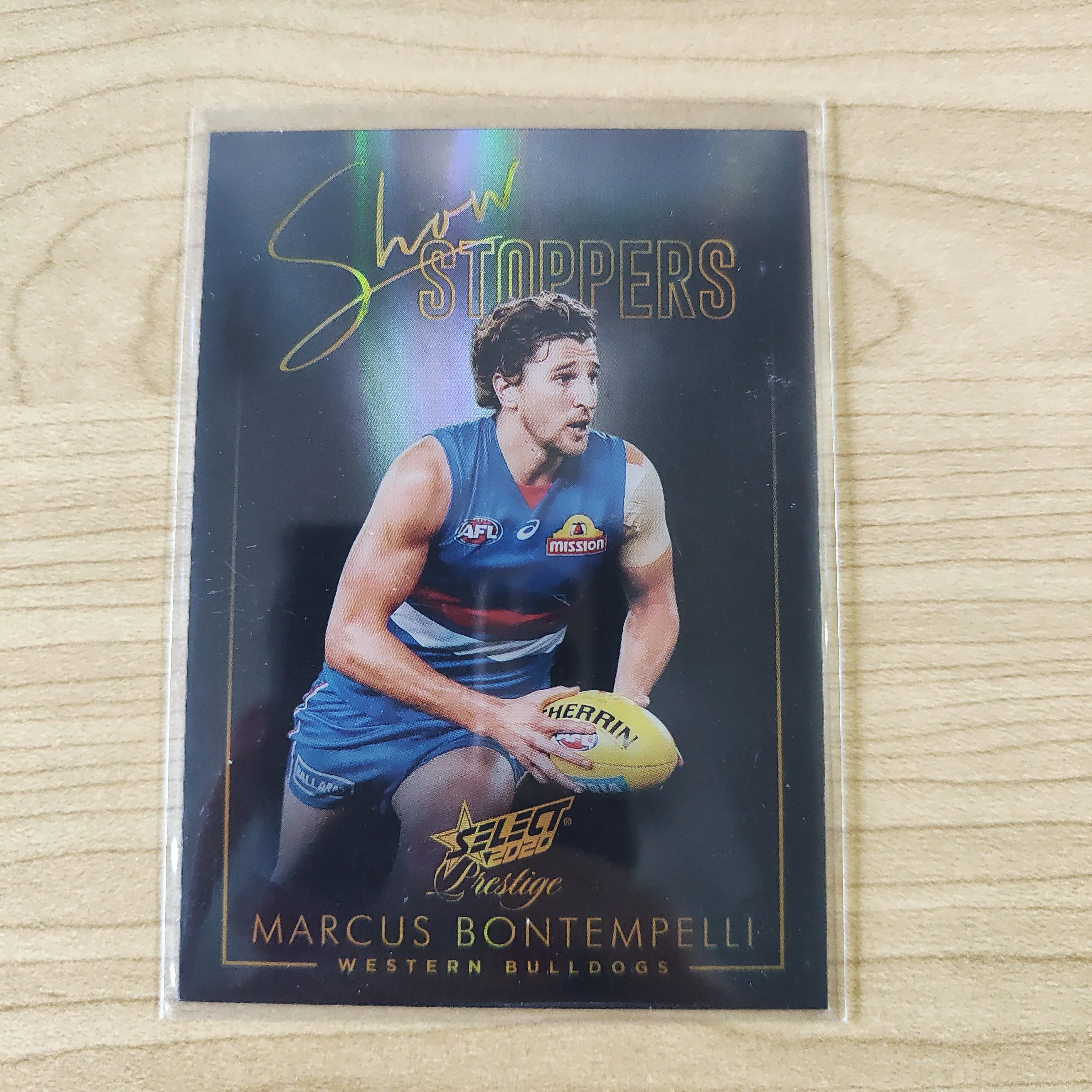 2020 Select Prestige Gold Show Stoppers Marcus Bontempelli Western Bulldogs LOW NUMBER No.007/40