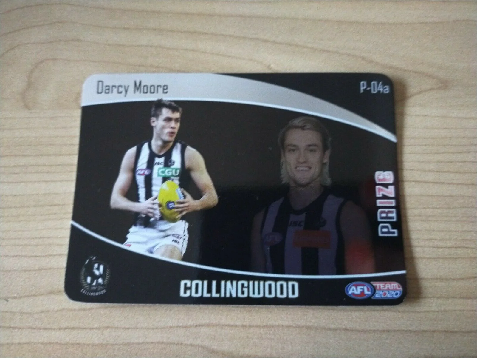 2020 Teamcoach Prize Football Card Darcy Moore Collingwood P-04a