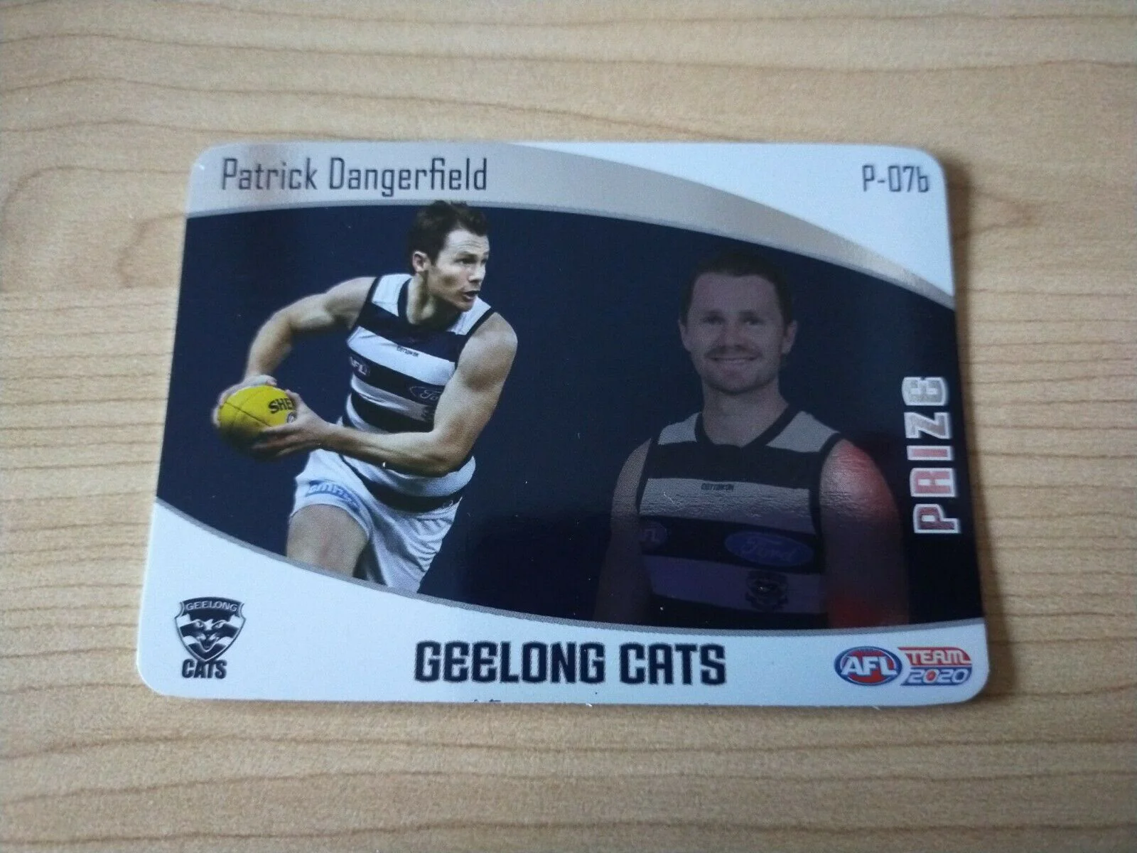 2020 Teamcoach Prize Football Card Patrick Dangerfield Geelong P-07b