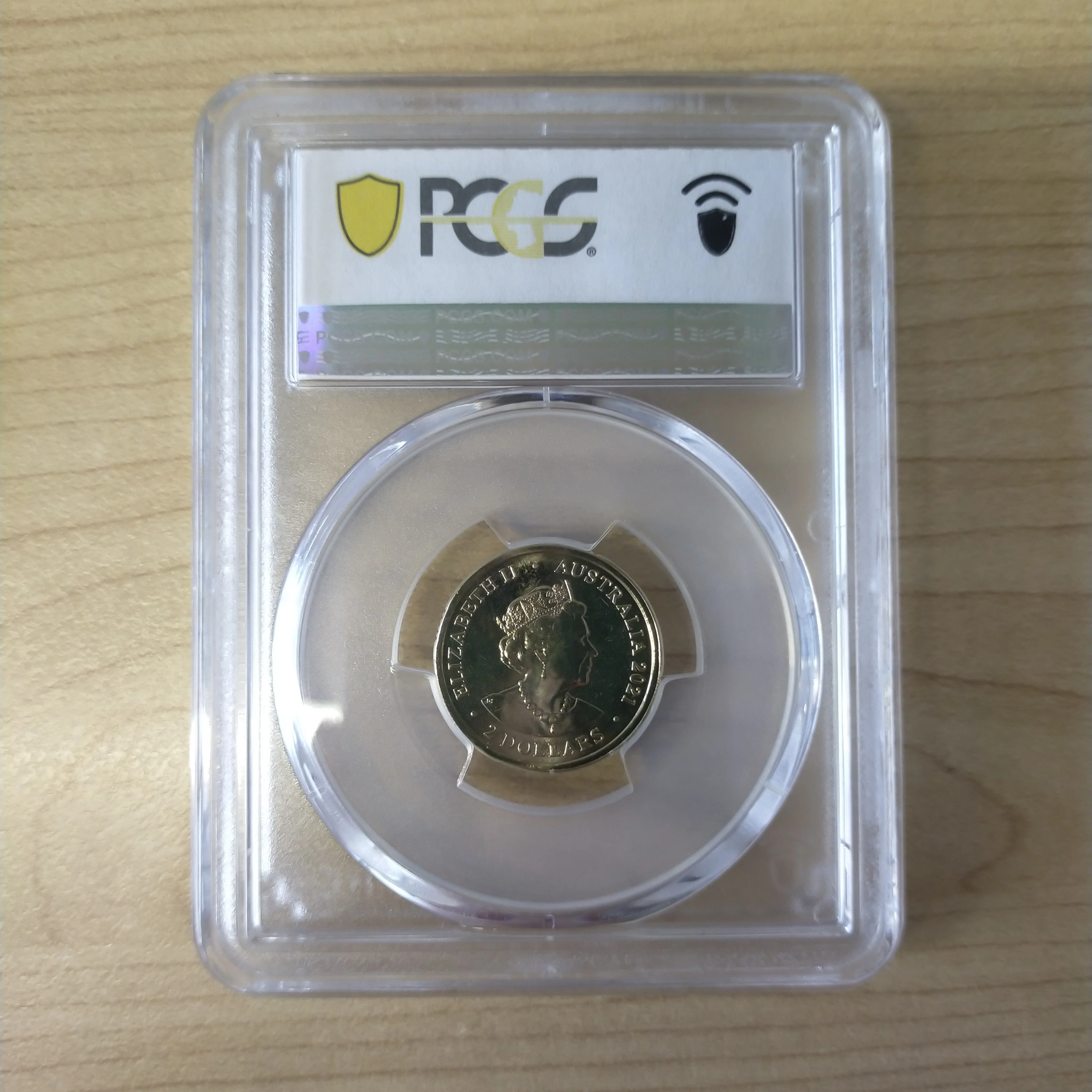 2021 $2 Ambulance Services C Mintmark PCGS Graded MS68 Slabbed Coloured Coin - Image 2