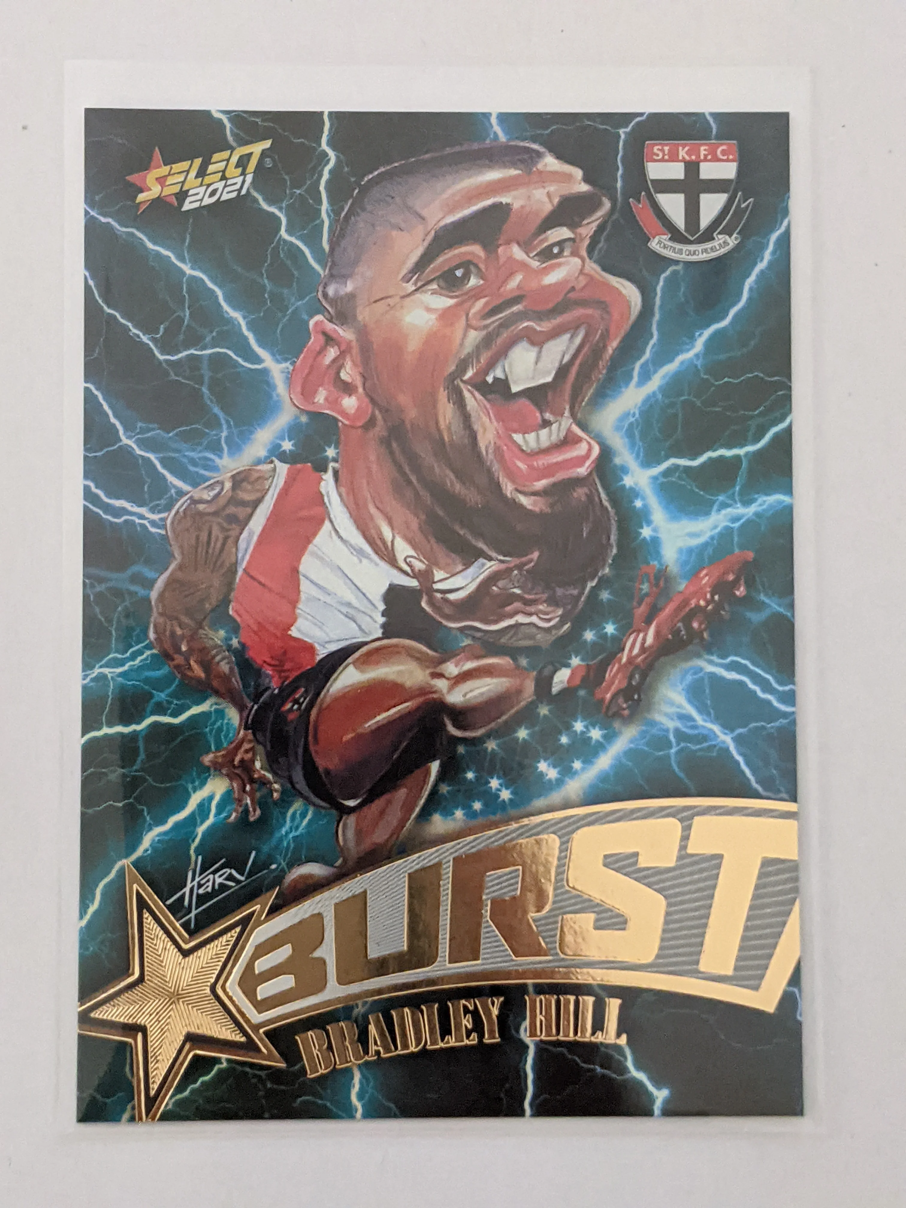2021 AFL Footy Stars Lightning Burst Bradley Hill St Kilda 48/210