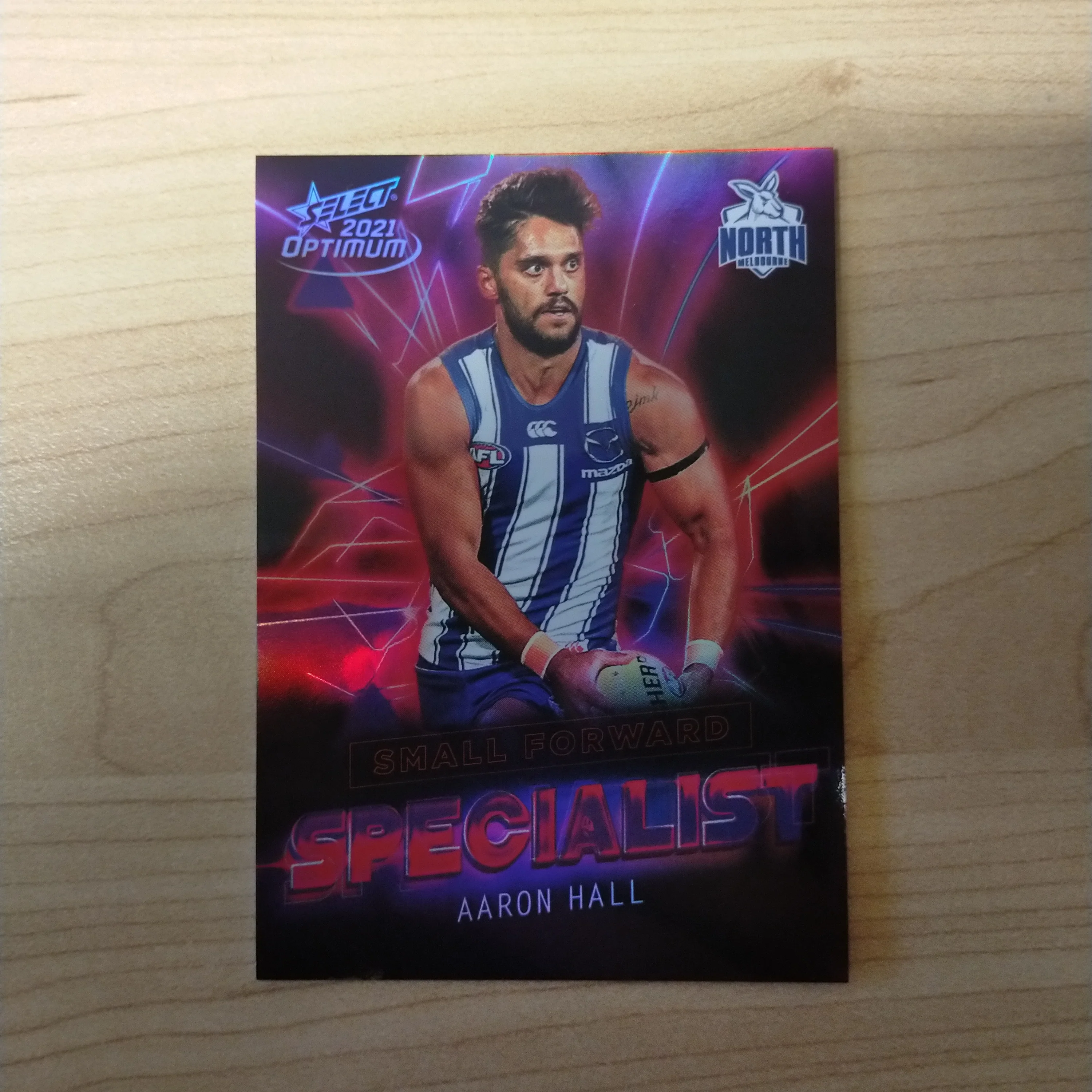 2021 AFL Optimum Specialist Aaron Hall North Melbourne No.63/80