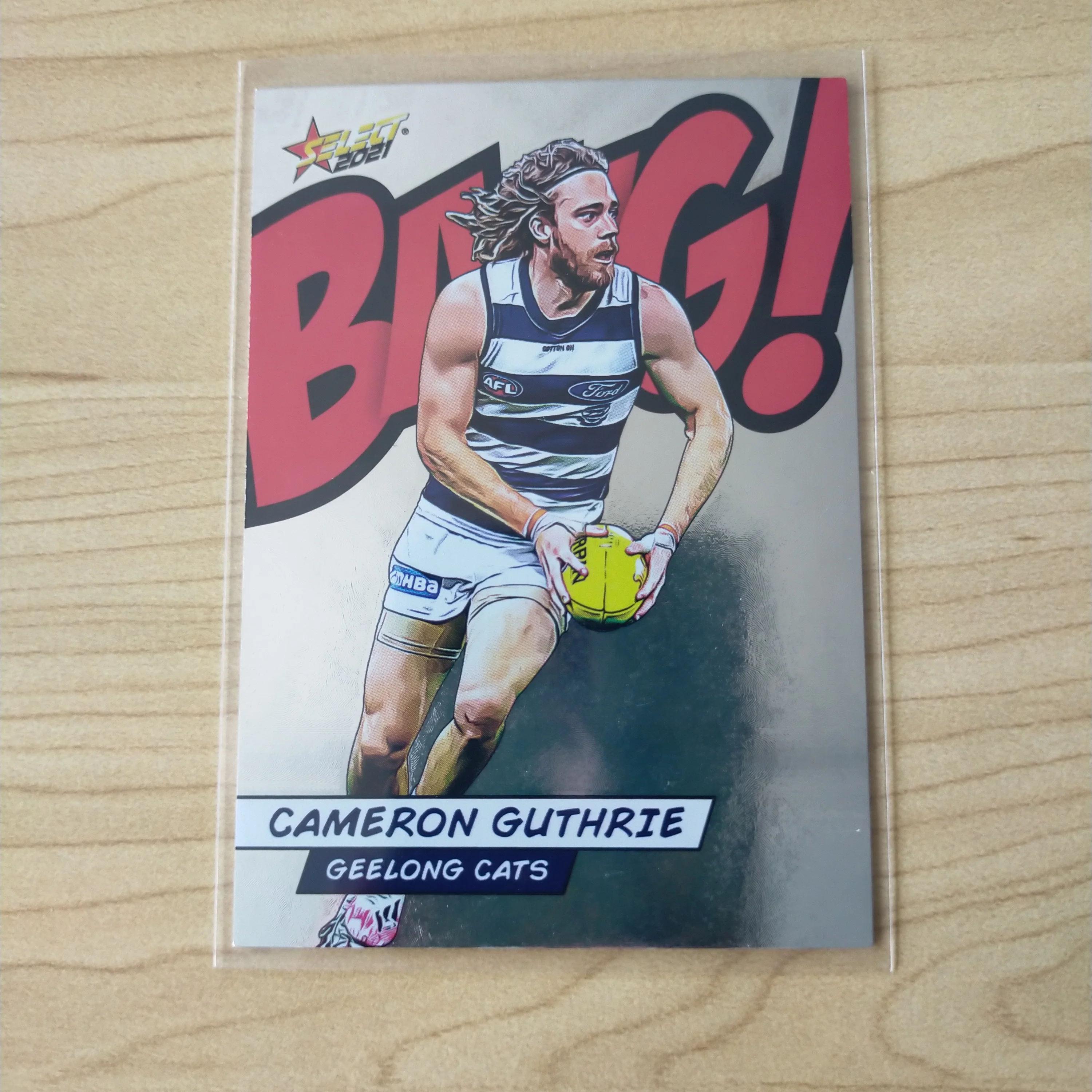 2021 AFL Select Footy Stars Bang Card Cameron Guthrie Geelong No.079/210