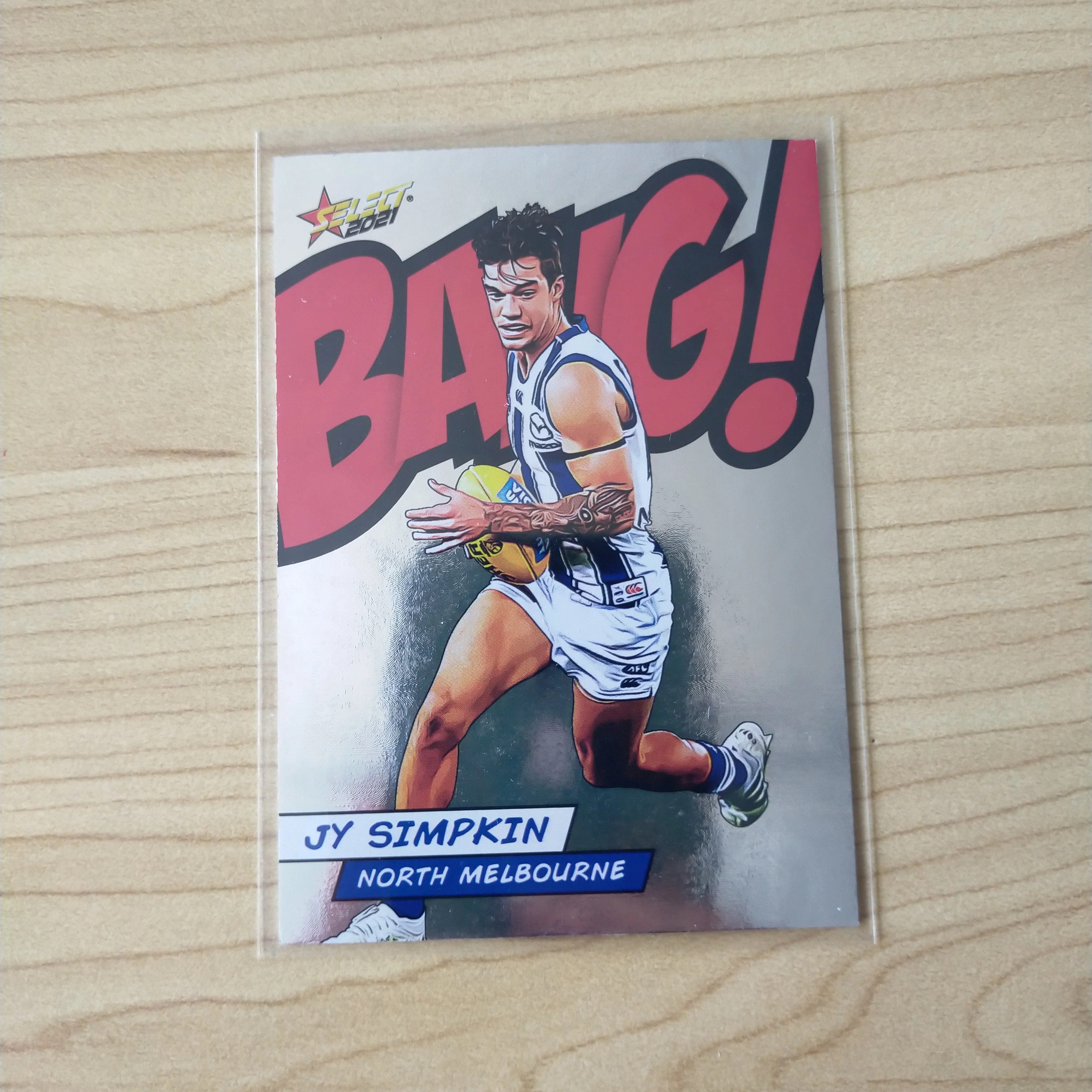 2021 AFL Select Footy Stars Bang Card Jy Simpkin North Melbourne No.209/210
