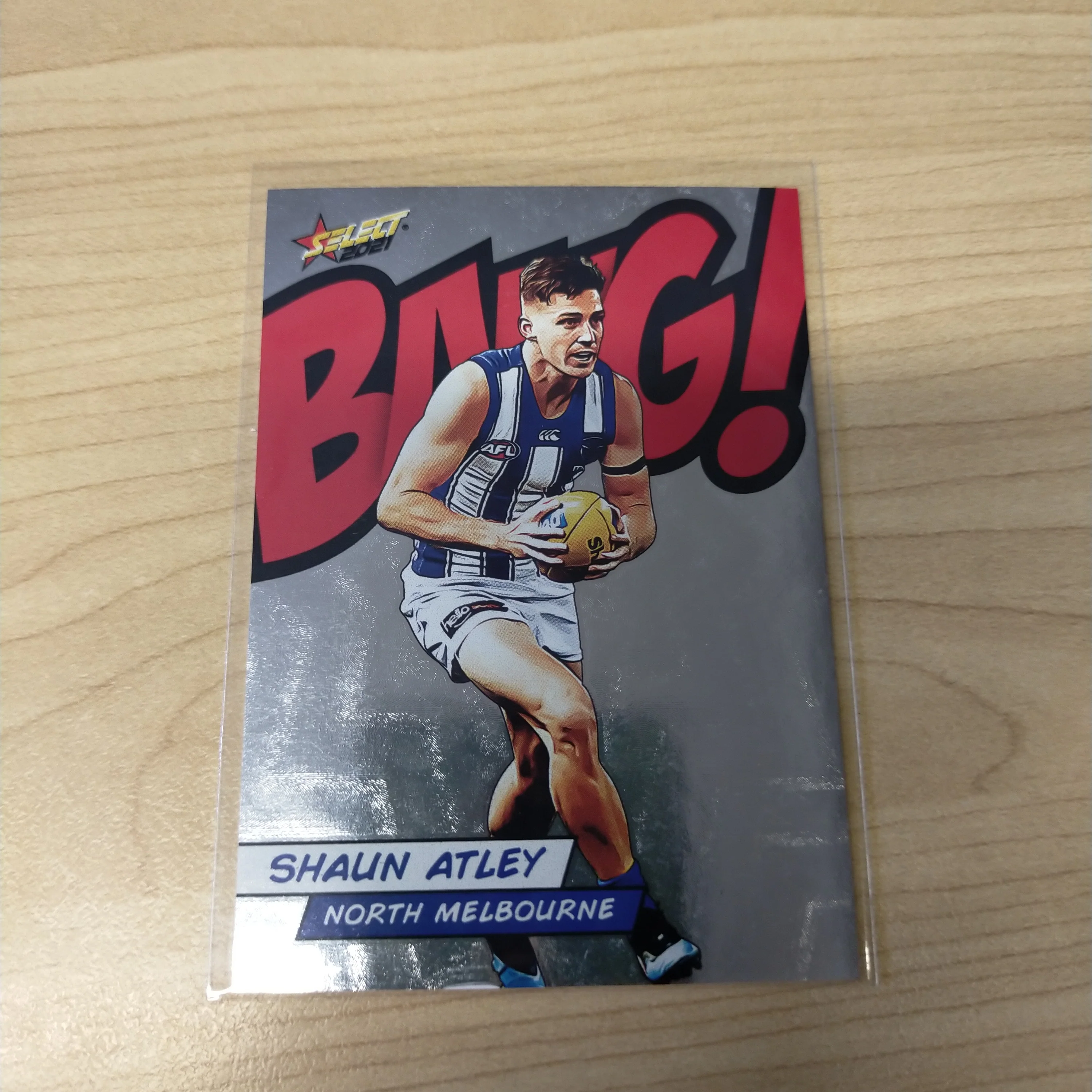 2021 AFL Select Footy Stars Bang Card Shaun Atley North Melbourne No.097/210