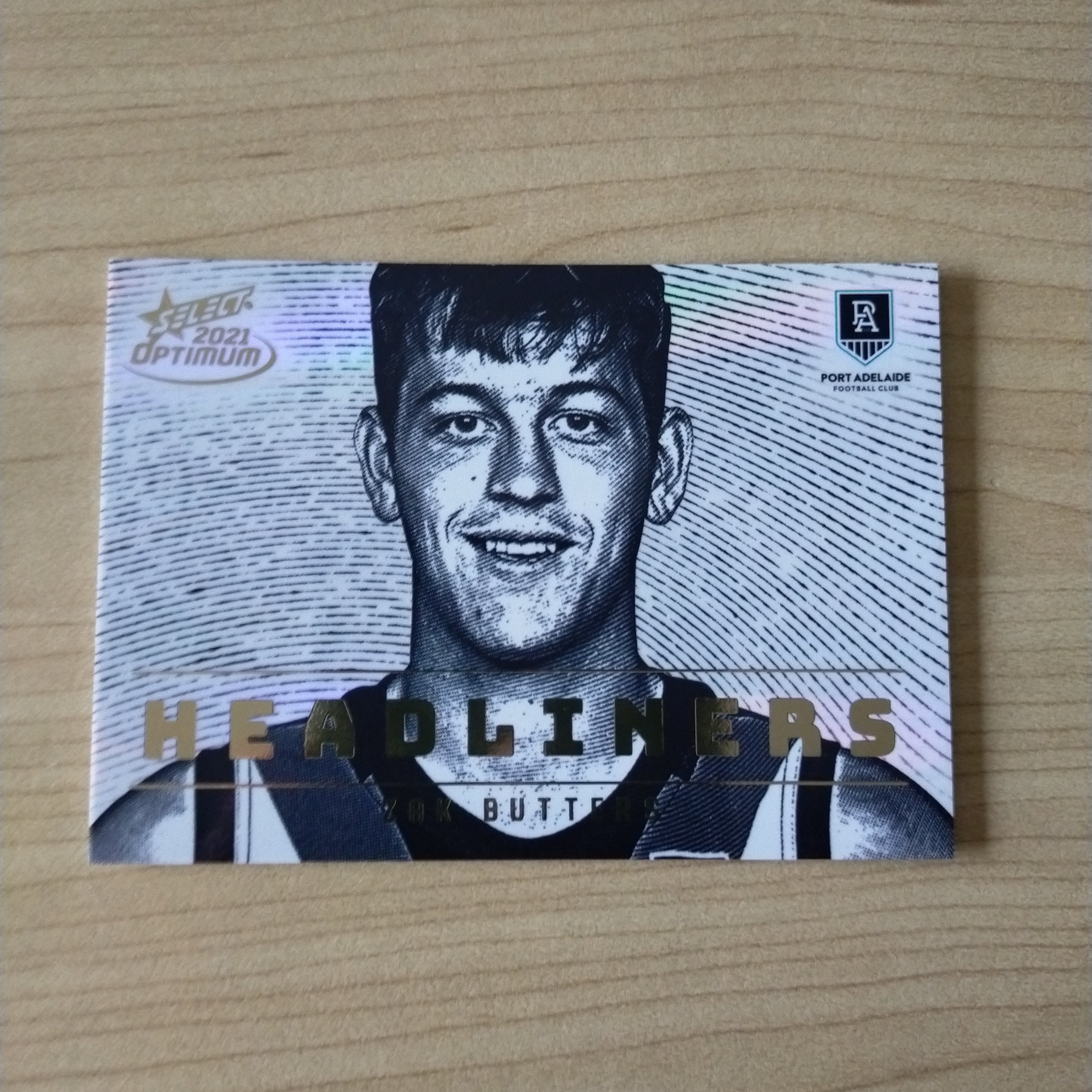 2021 AFL Select Optimum Headliners Zak Butters Port Adelaide No.68/95