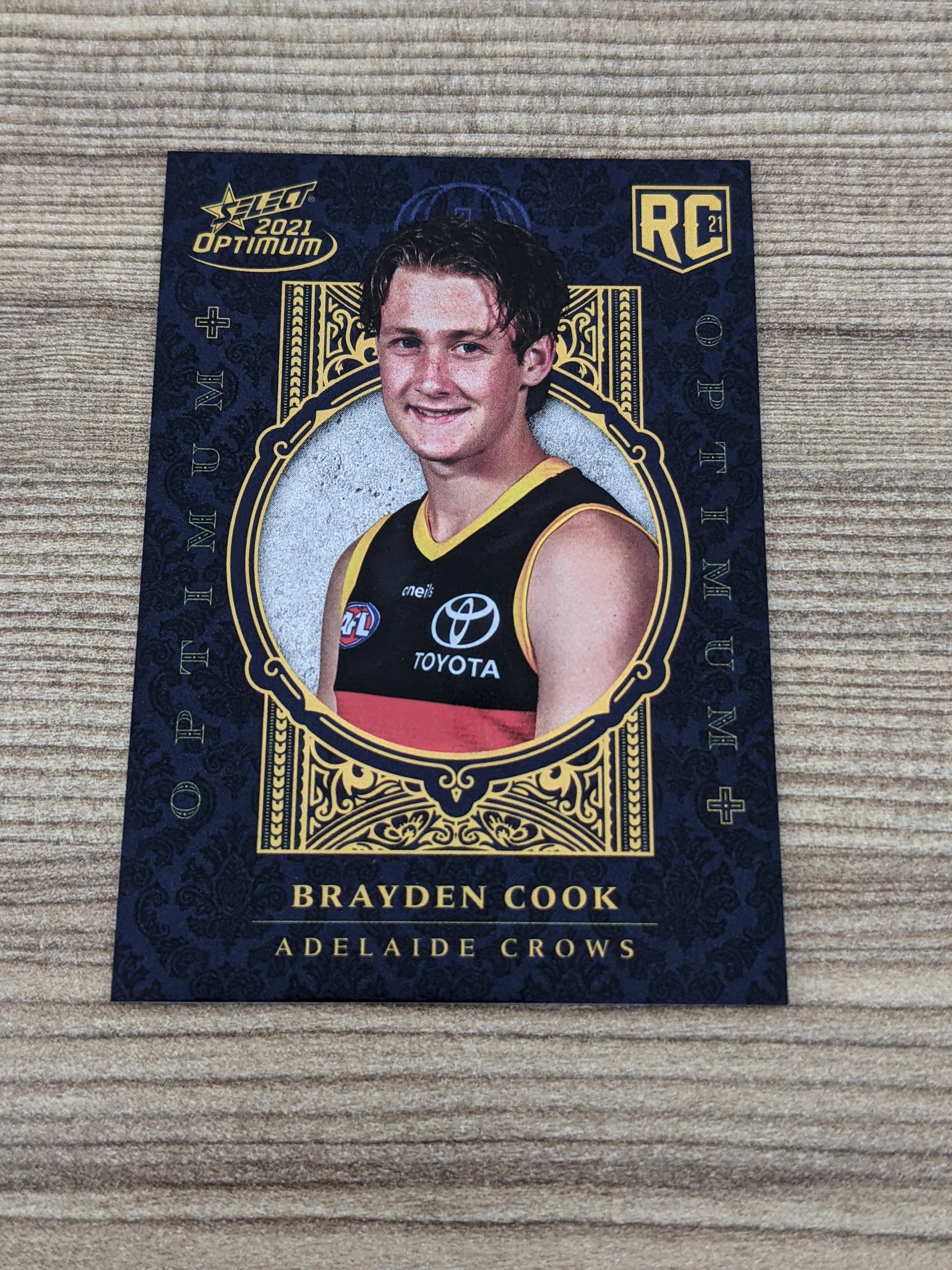 2021 AFL Select Optimum Plus Brayden Cook RC Adelaide Low 8/455