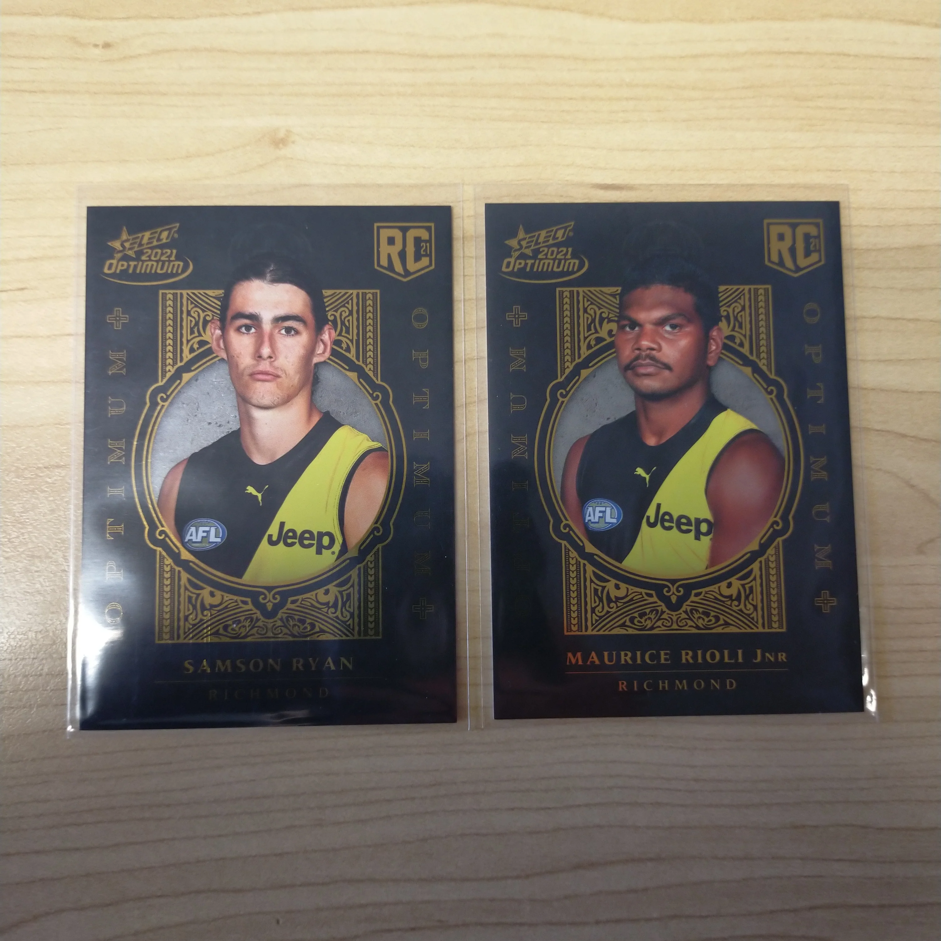 2021 AFL Select Optimum Plus Lot of 4 Richmond Cards - Image 4