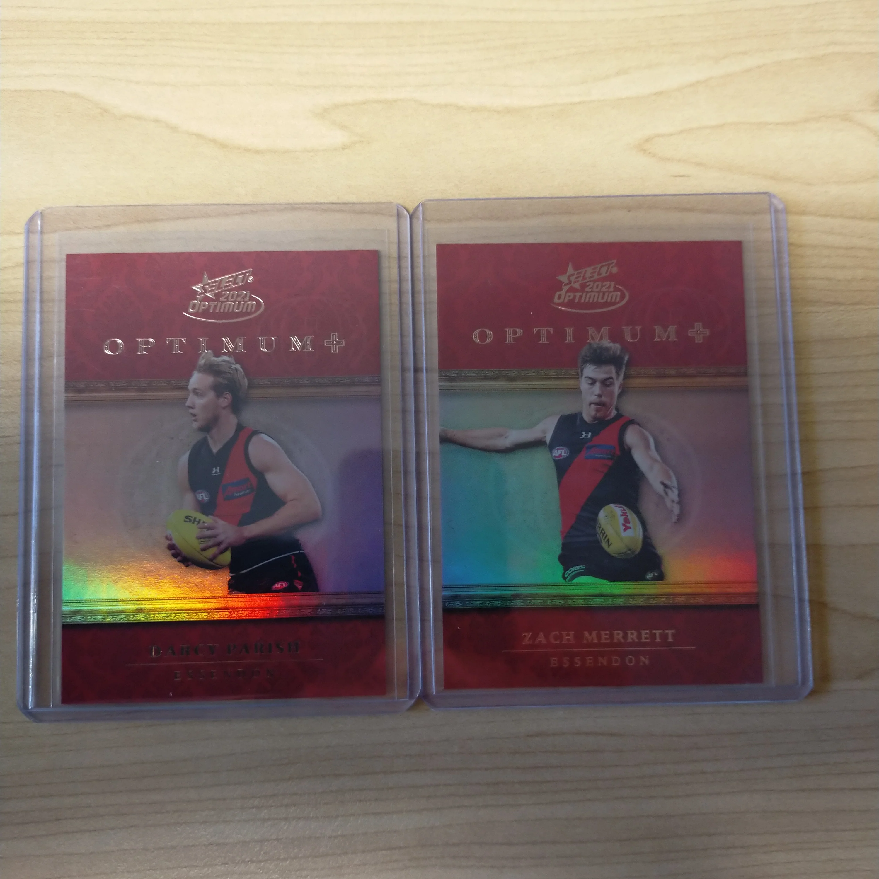 2021 AFL Select Optimum Plus Lot of 6 Essendon Cards - Image 7