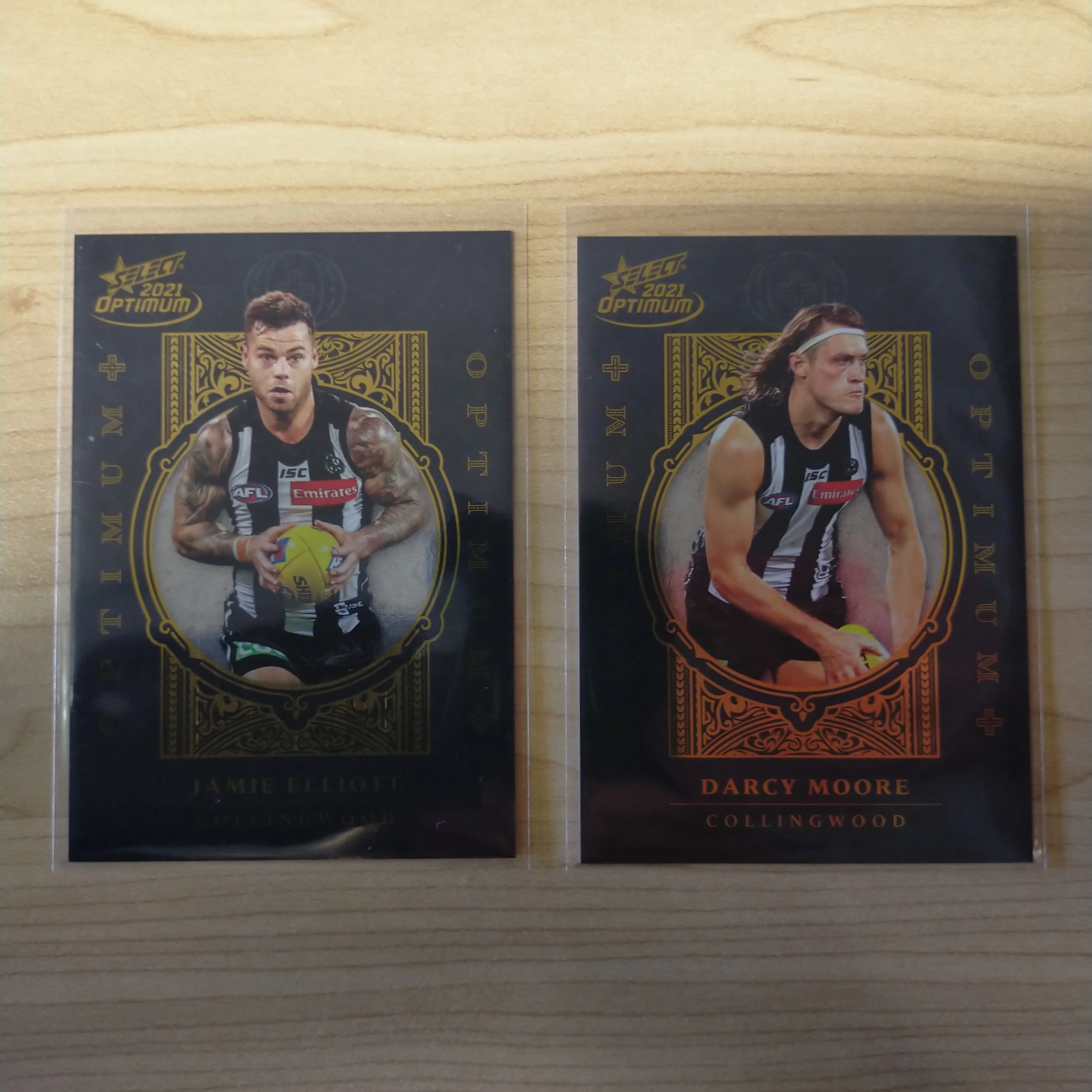 2021 AFL Select Optimum Plus Lot of 9 Collingwood Cards - Image 4
