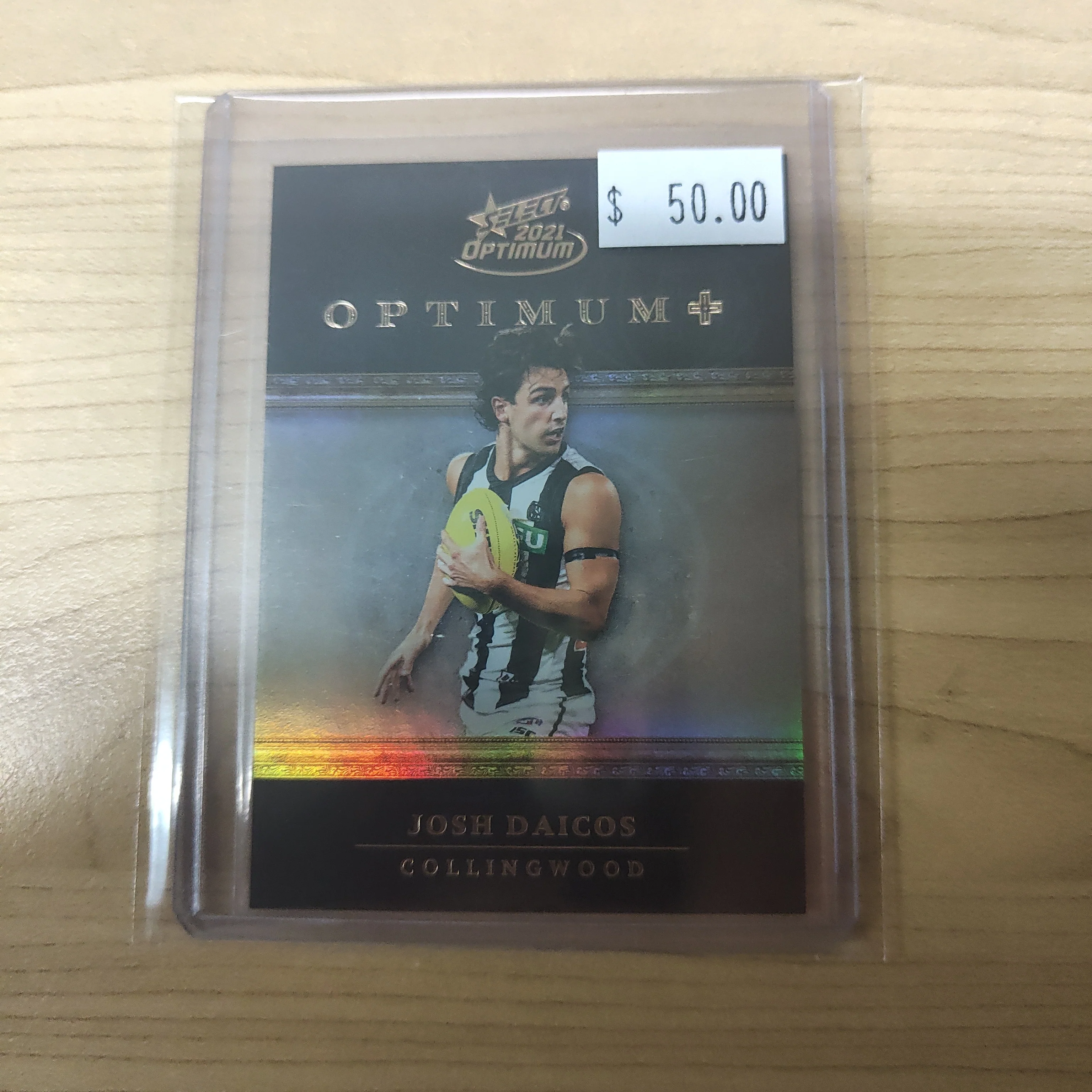 2021 AFL Select Optimum Plus Parallel Josh Daicos Collingwood No.061/115