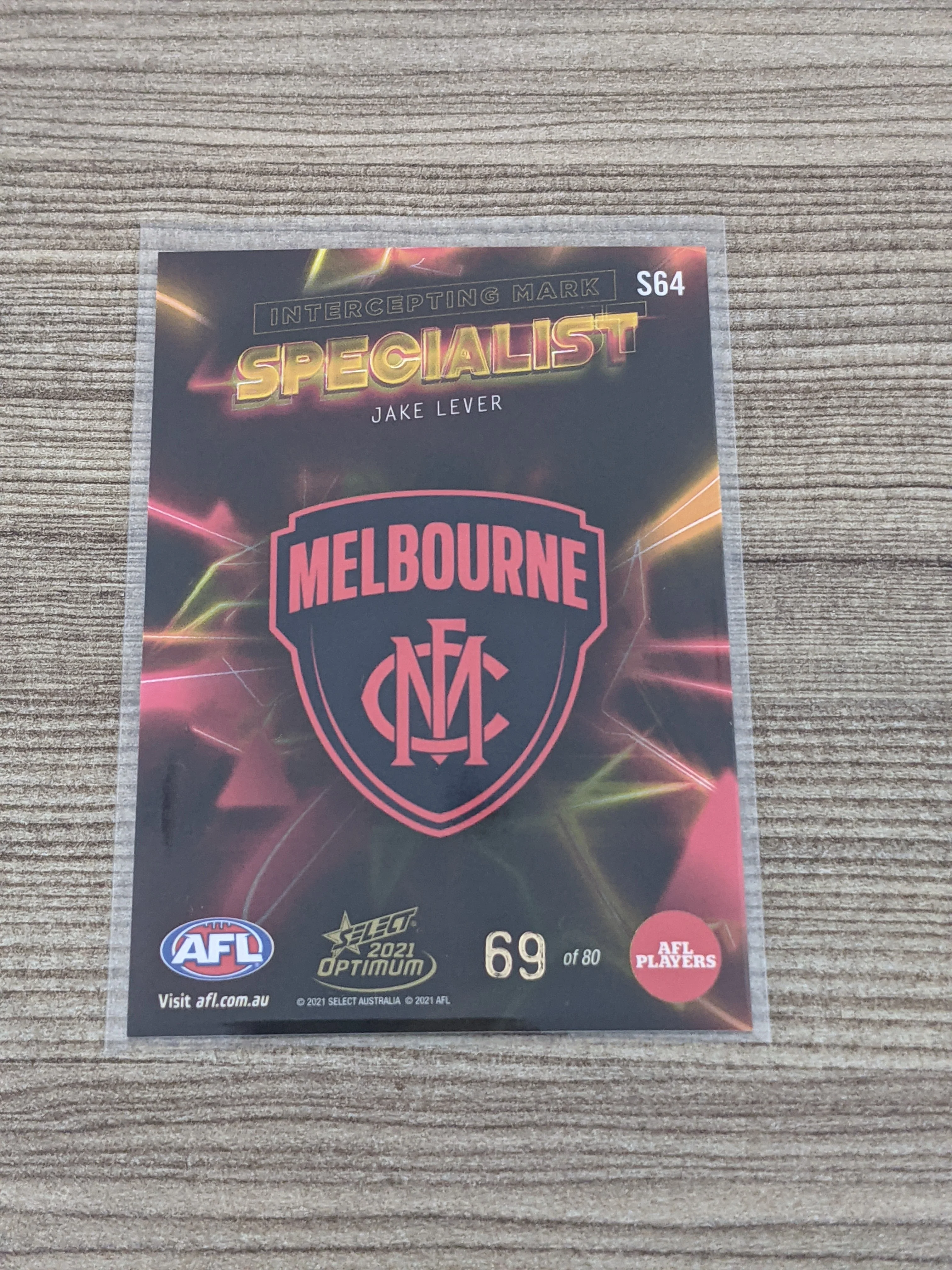 2021 AFL Select Optimum Specialist Jake Lever Melbourne - Image 2