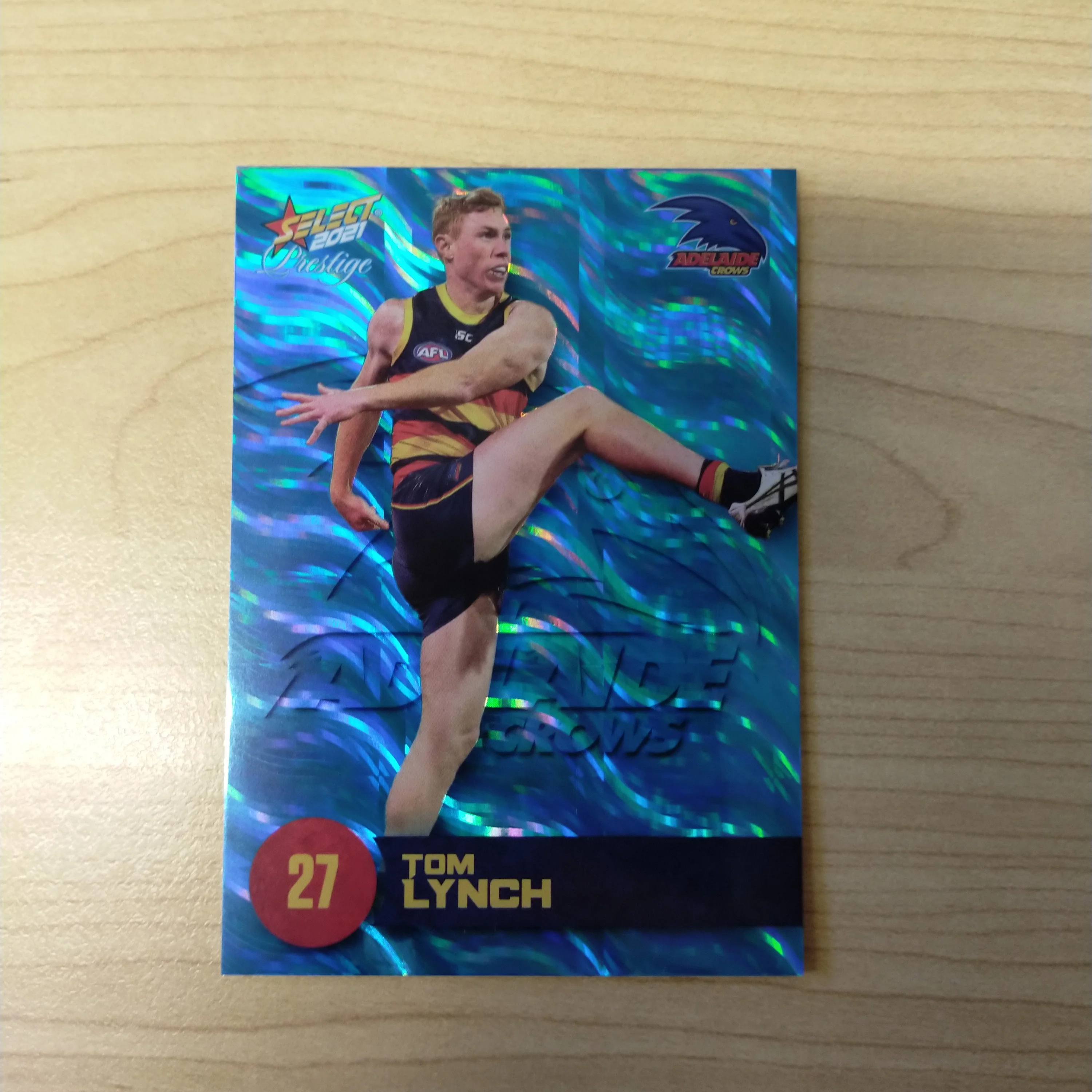2021 AFL Select Prestige Blue Parallel Tom Lynch Adelaide No.24/125