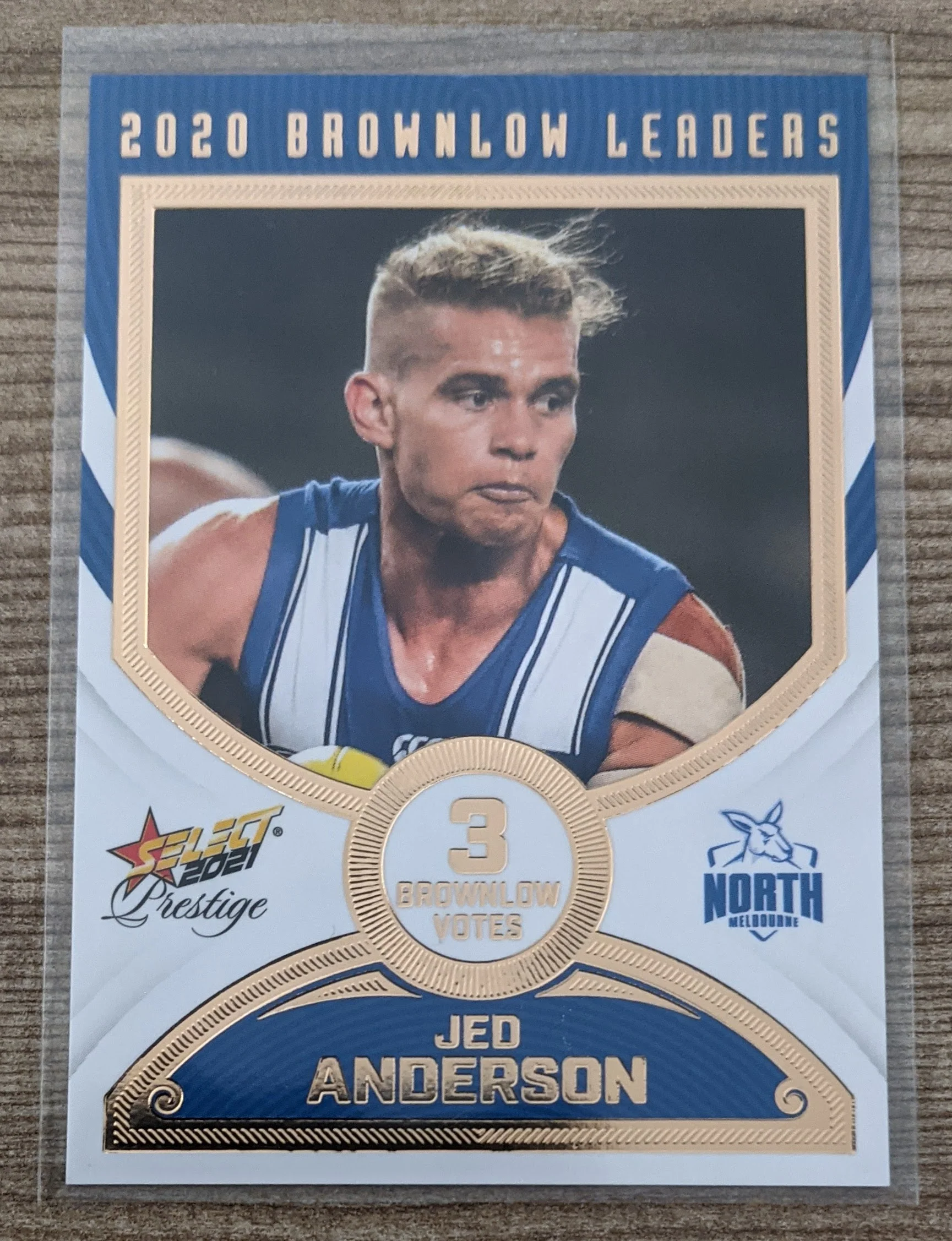 2021 AFL Select Prestige Brownlow Leaders North Melbourne Jed Anderson 36/80
