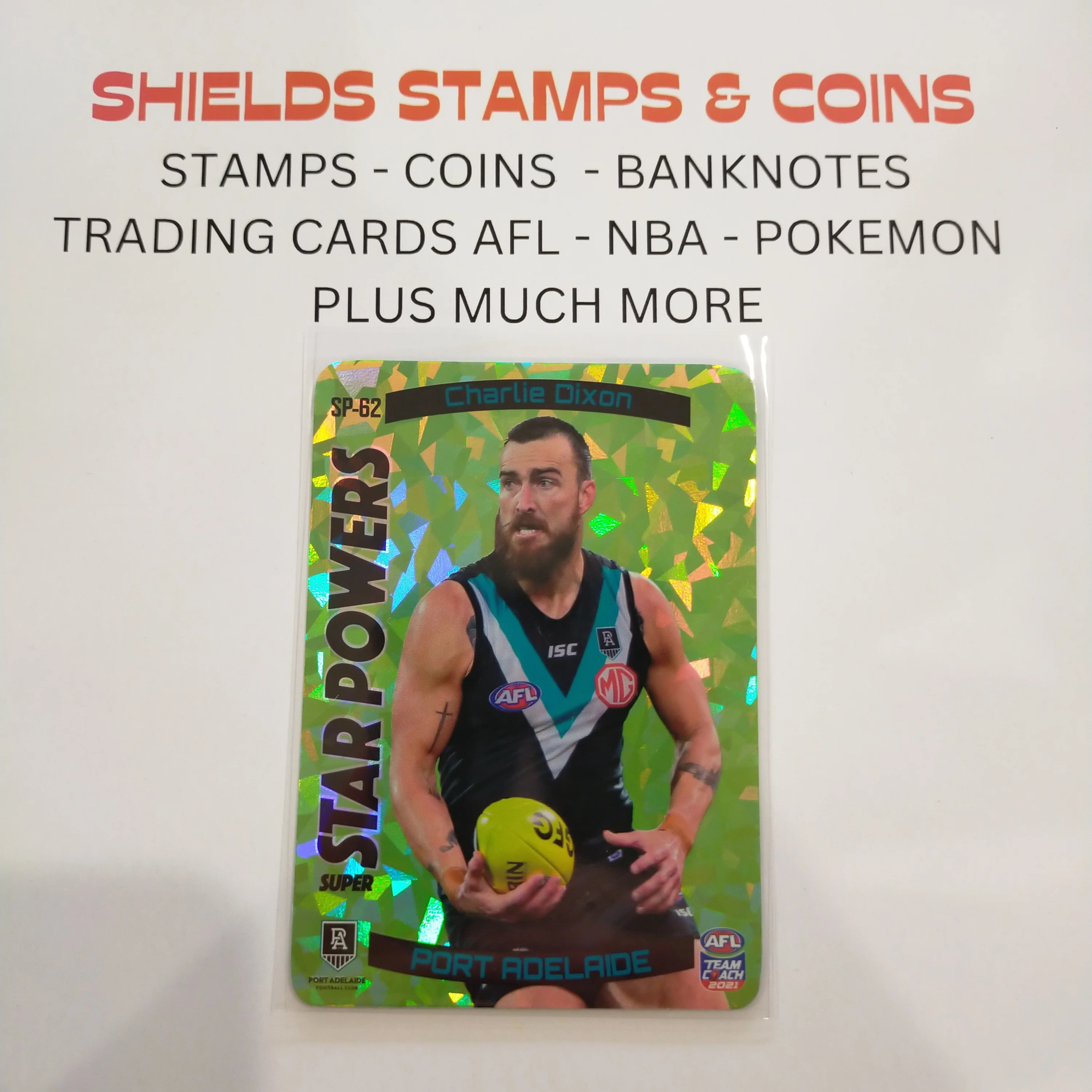 2021 AFL Teamcoach Green Star Powers Charlie Cameron Port Adelaide SP-62
