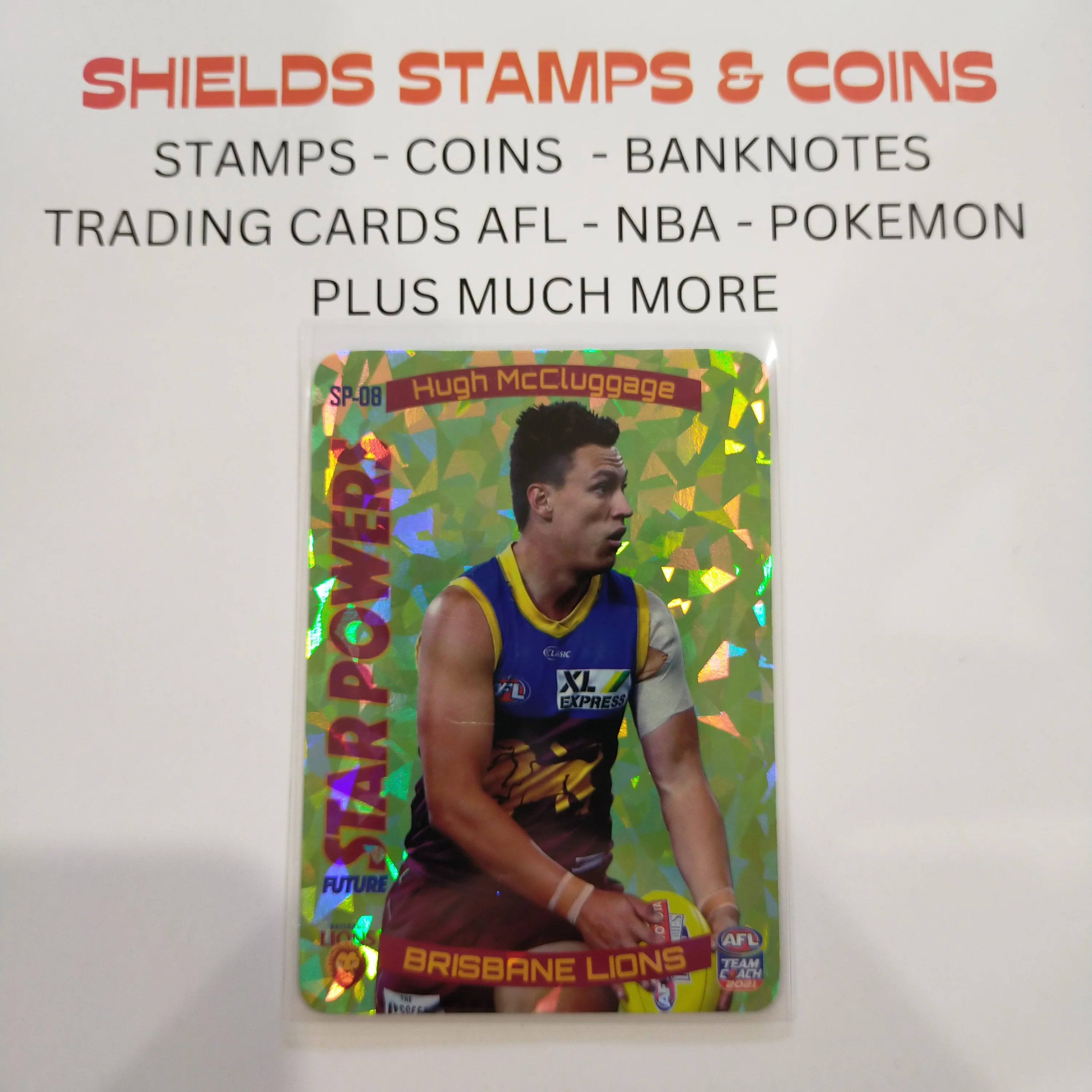 2021 AFL Teamcoach Green Star Powers Hugh McCluggage Brisbane SP-08