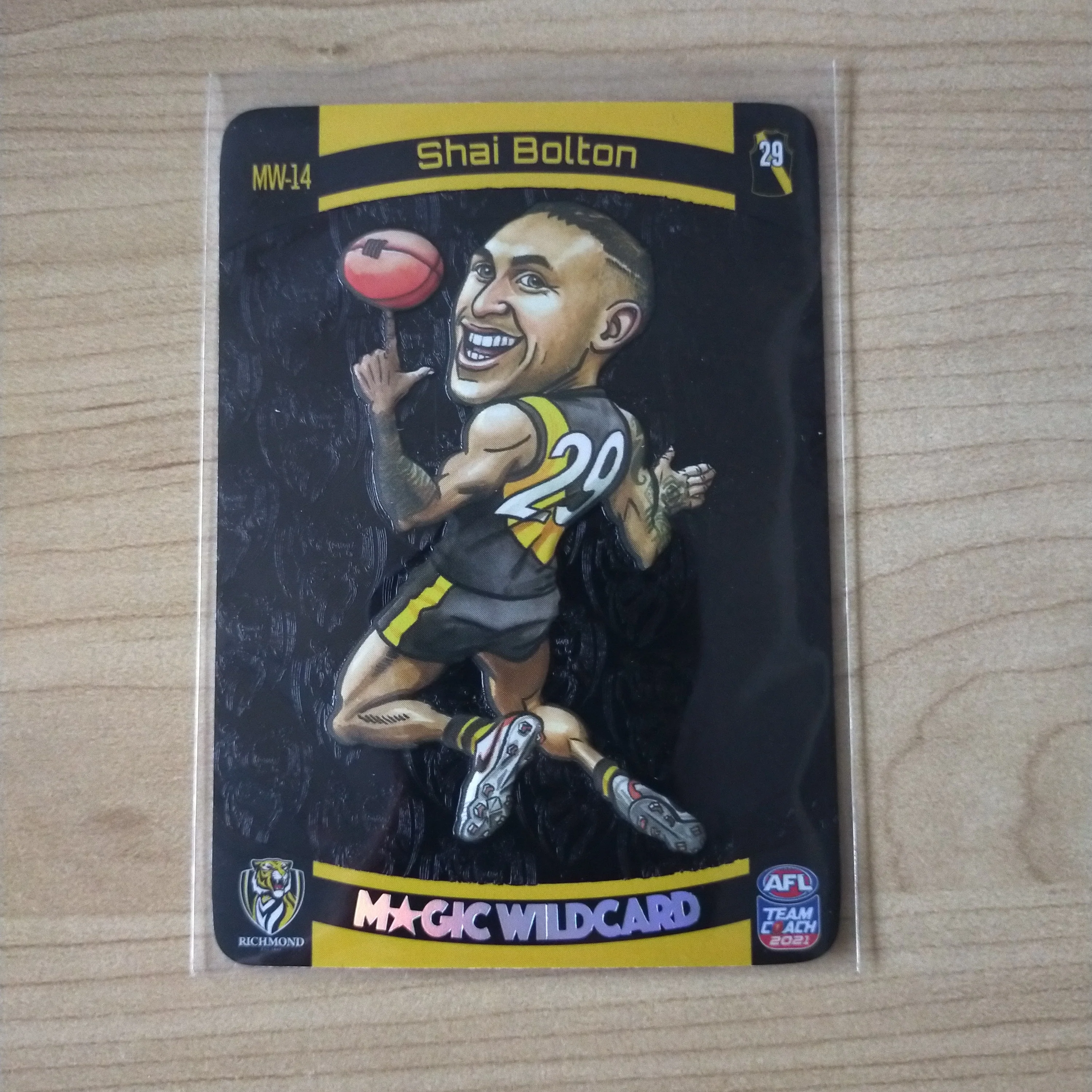2021 AFL Teamcoach Magic Wildcard Shai Bolton Richmond MW-14