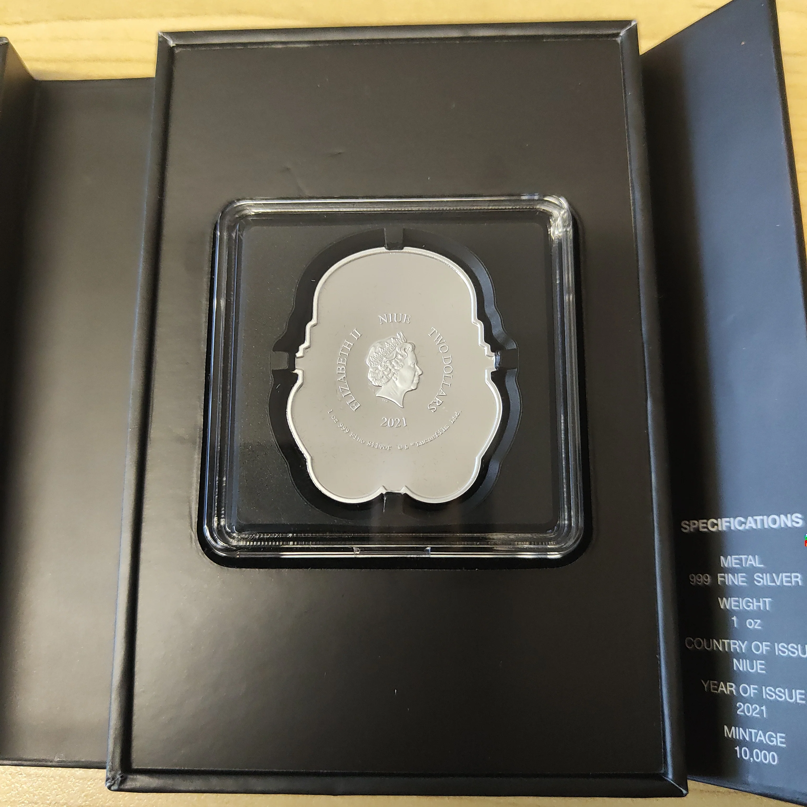 Niue 2021 New Zealand Mint $2 Star Wars Imperial Stormtrooper 1oz .999 Silver Coin - Image 3
