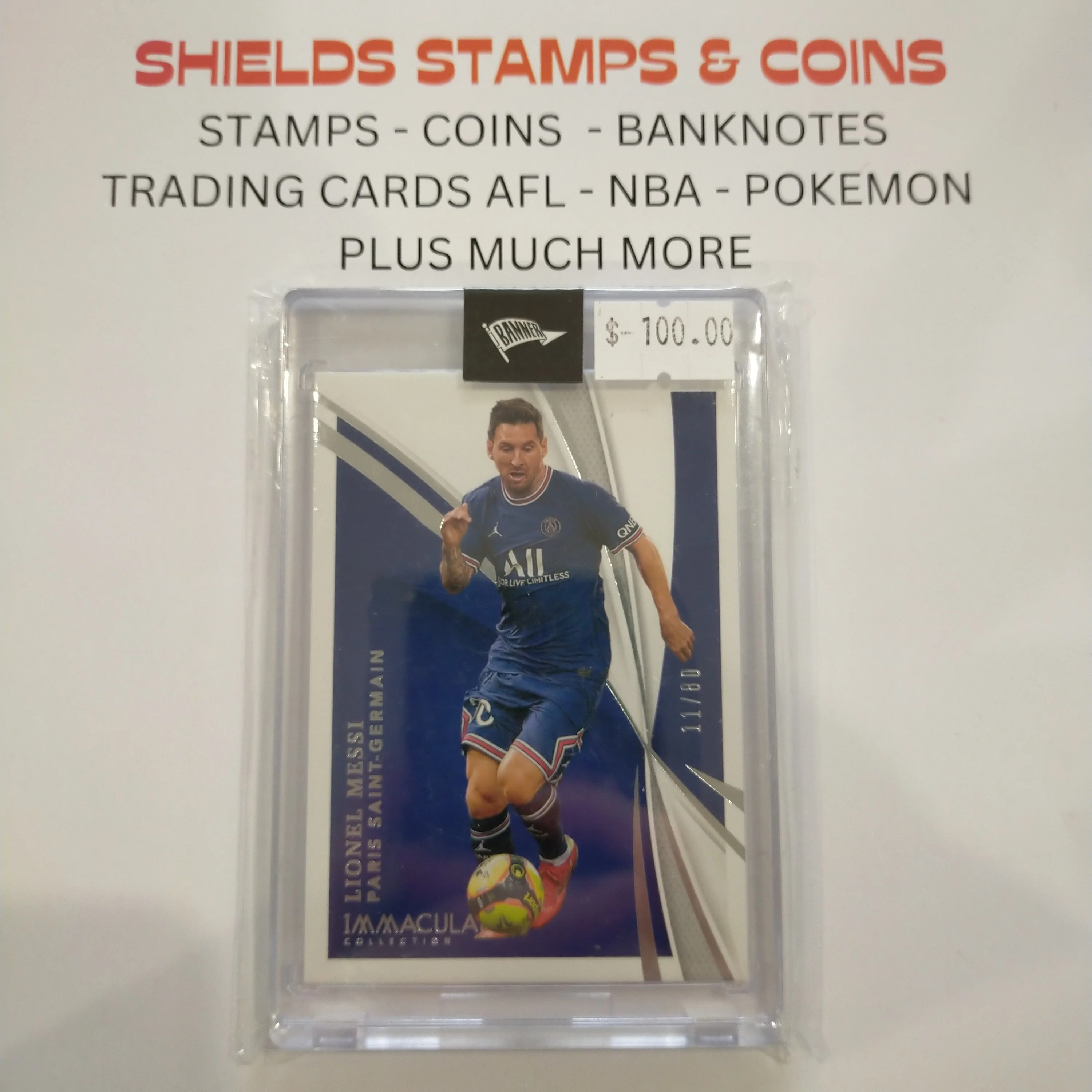 2021 Panini Immaculate Collection Soccer Lionel Messi 11/80