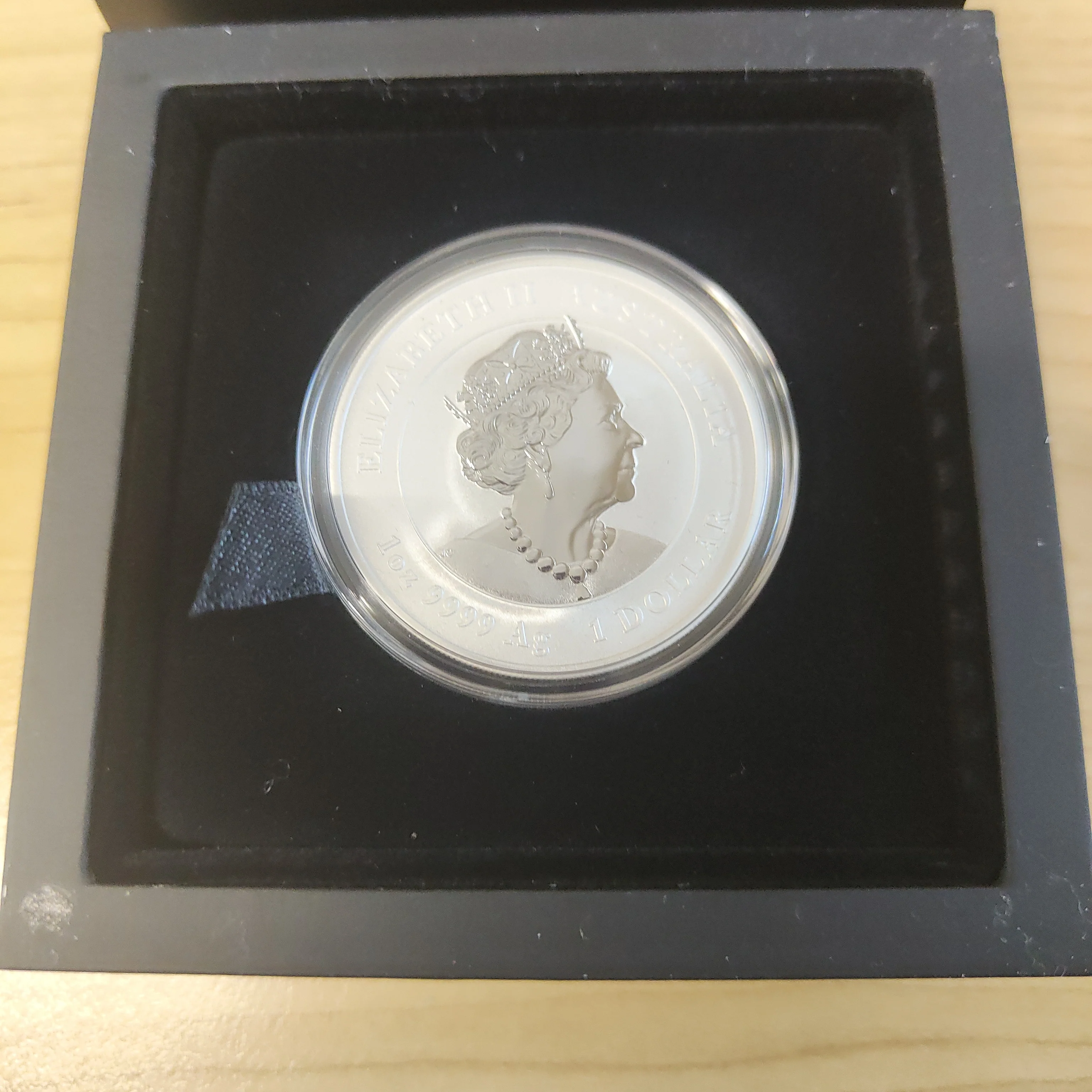 2021 Perth Mint Australian Lunar Series III Year of the Ox $1 1oz Silver Gilded Coin - Image 3