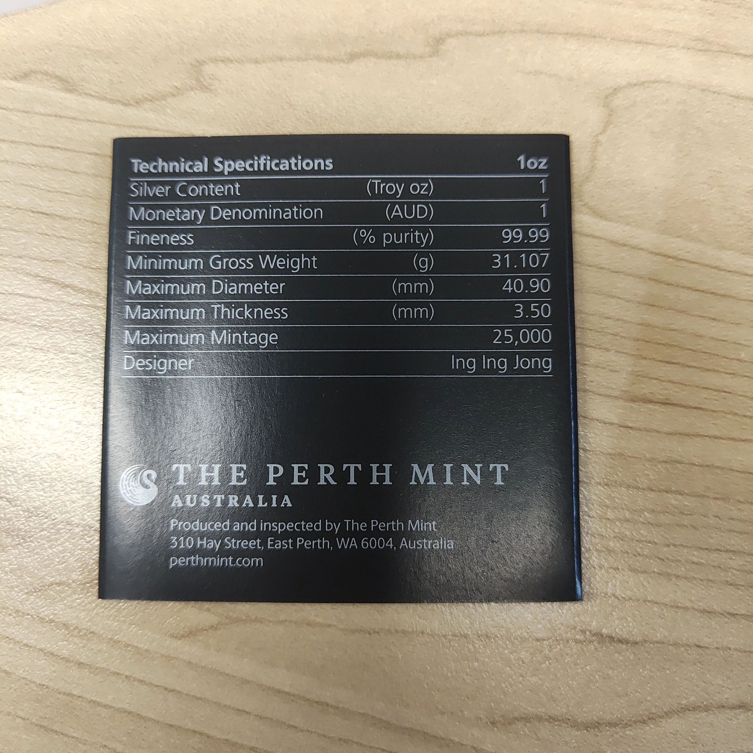 2021 Perth Mint Australian Lunar Series III Year of the Ox $1 1oz Silver Gilded Coin - Image 4
