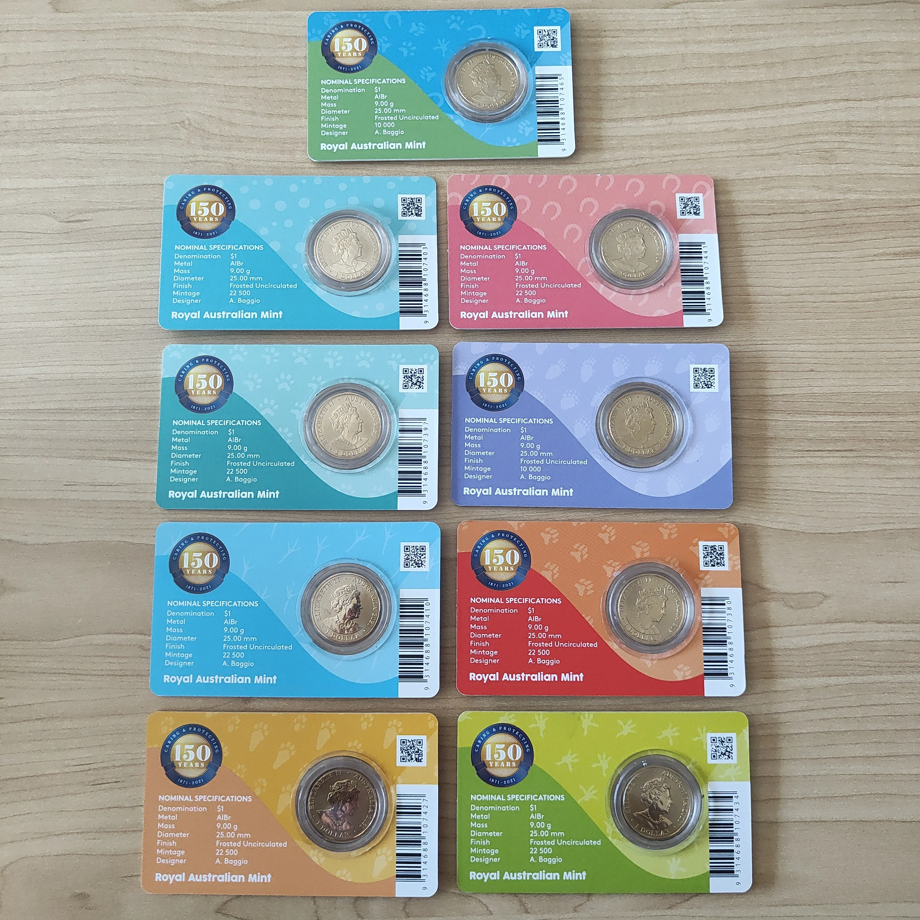 2021 RAM 150th Anniversary of the RSPCA Coloured Uncirculated Coin Set - Image 4