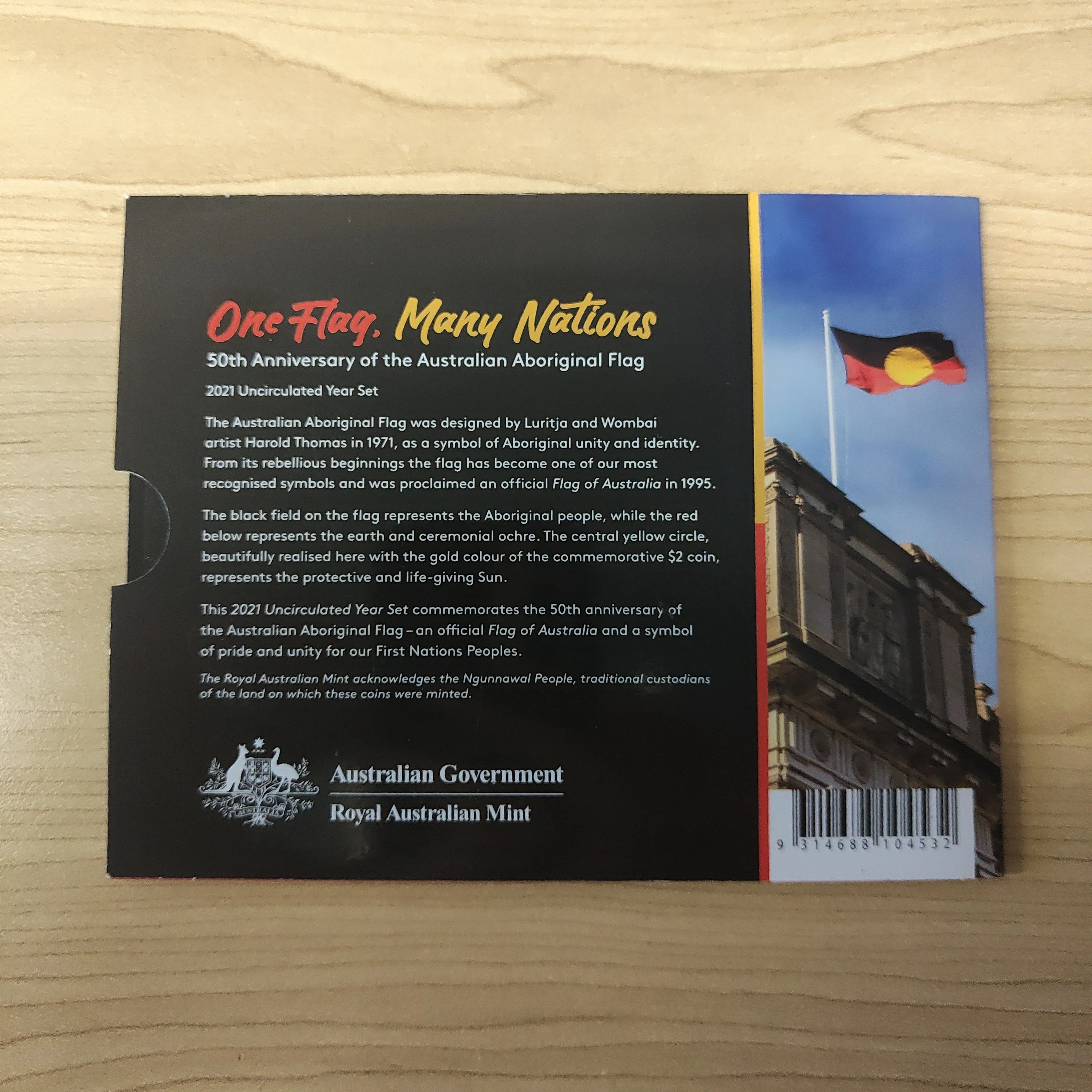 2021 Royal Australian Mint Aboriginal Flag Uncirculated Year Set - Image 3